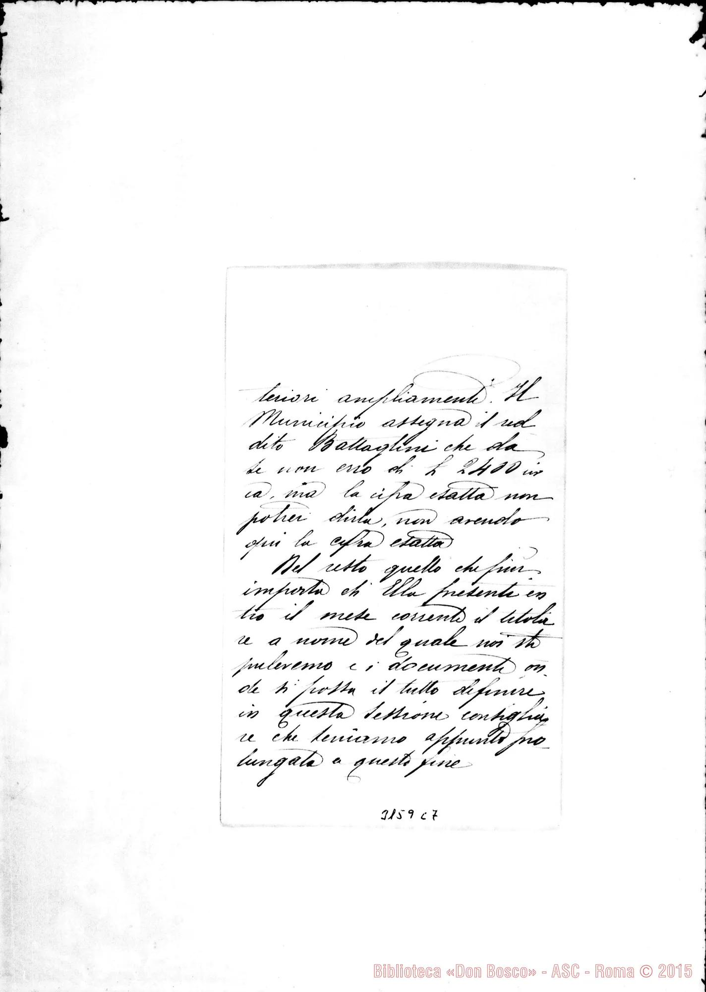 Fotogramma C 7 — D. Bellucci Gregorio - D. Marenco. Verucchio, 23-05-1900. Autogr. Rua