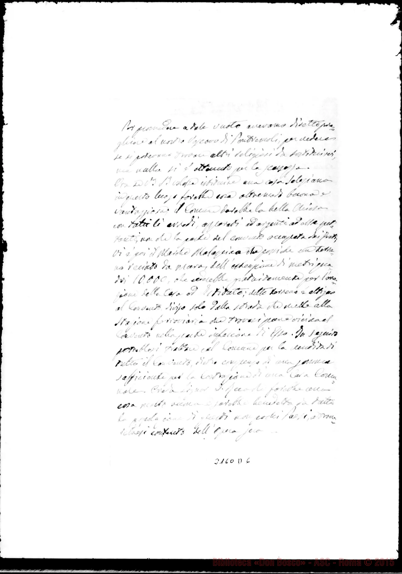 Fotogramma D 6 — Villafranca di Lunigiana: Dal Comune A D. Rua, il 12-12-1890. Autogr. Rua