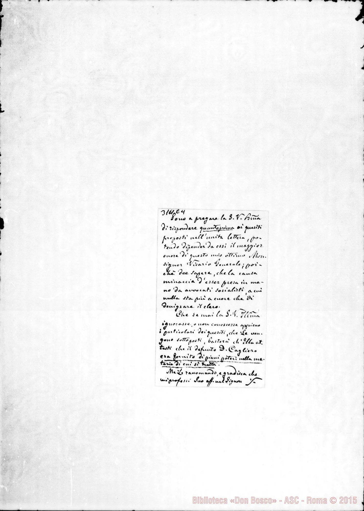 Fotogramma E 4 — Arciv. Antonio M. Grasselli - D. Rua, il 6-05-1901