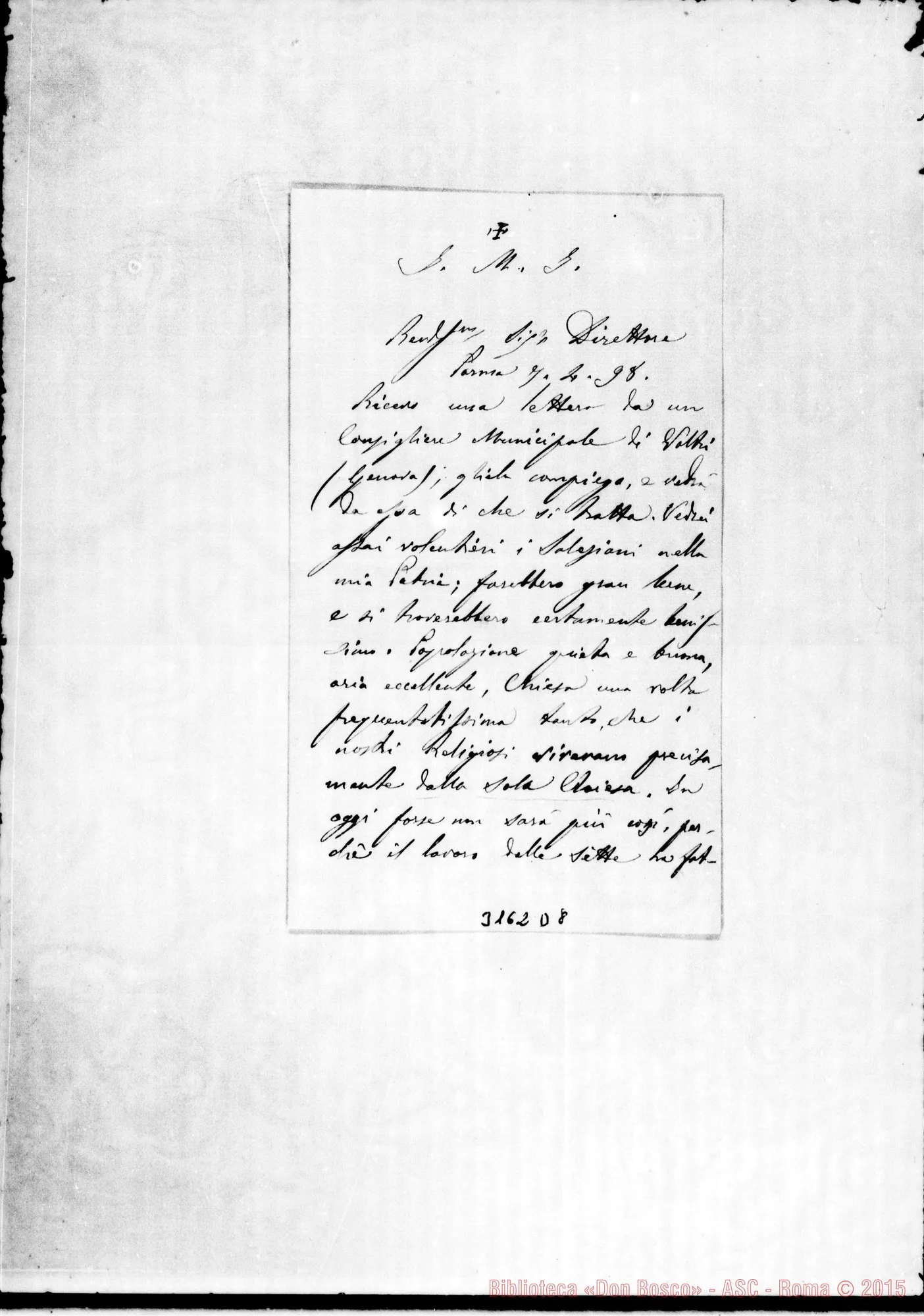 Fotogramma D 8 — F. Anastasio di S. Giuseppe - Direttore