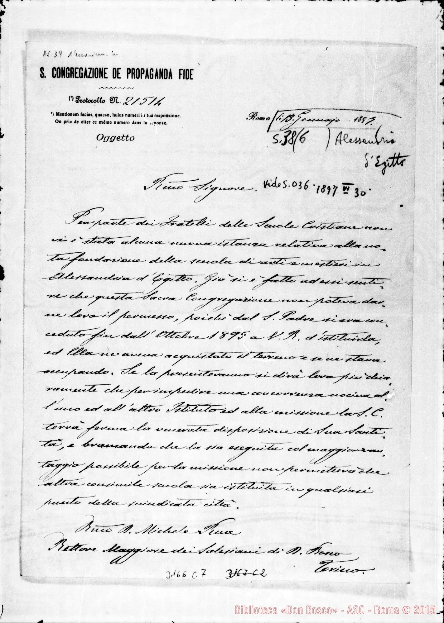 Fotogramma C 7 — Card. Miecislao Lodòkowski - D. Rua. Roma, 13-01-1897