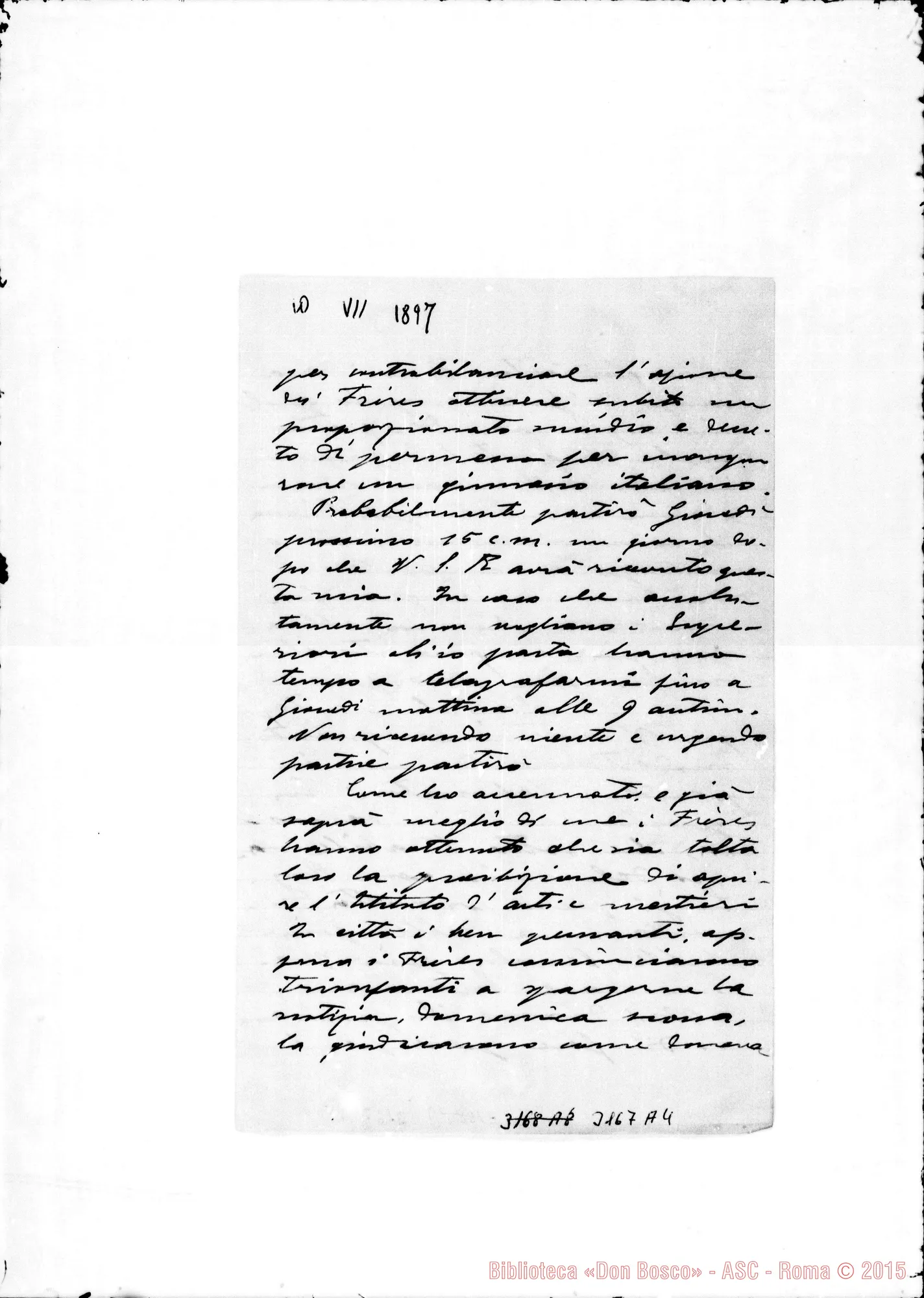 Fotogramma A 4 — D. Angelo Festa - D. Durando. Alessandria d’Egitto, 10-07-1897