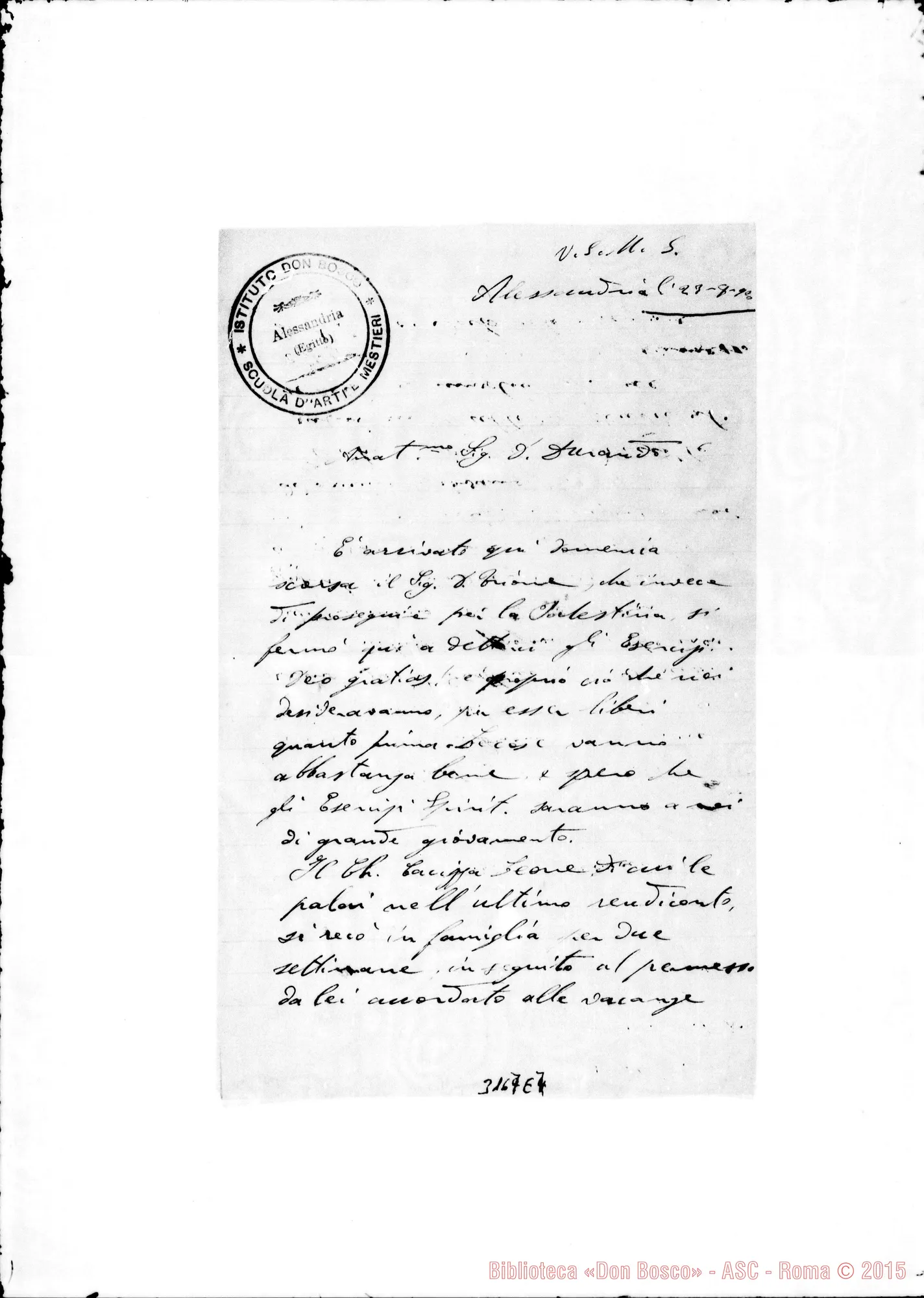 Fotogramma E 7 — D. Cardano Pietro - D. Durando. Alessandria d’Egitto, 23-08-1900