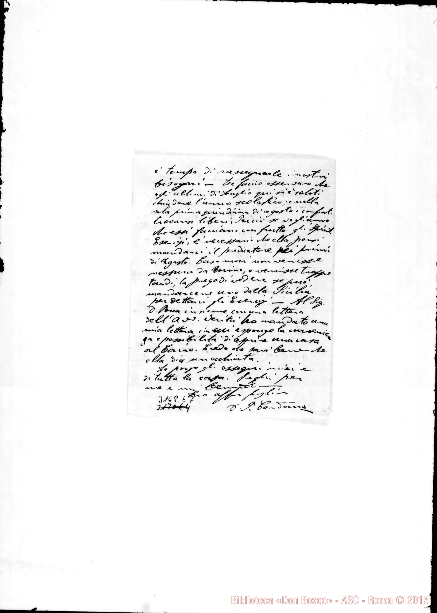 Fotogramma E 7 — D. Cardano Pietro - Amatissimo Padre. Alessandria d’Egitto, 2-04-1902