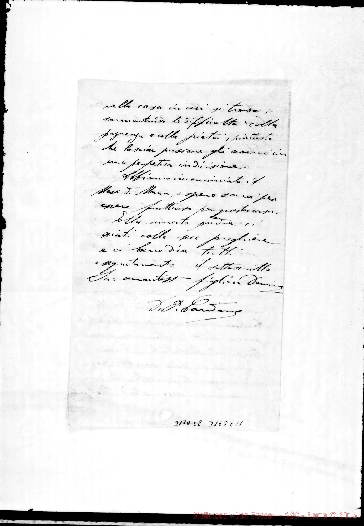 Fotogramma E 11 — D. Cardano Pietro - Amatissimo Padre. Alessandria d’Egitto, 26-04-1902