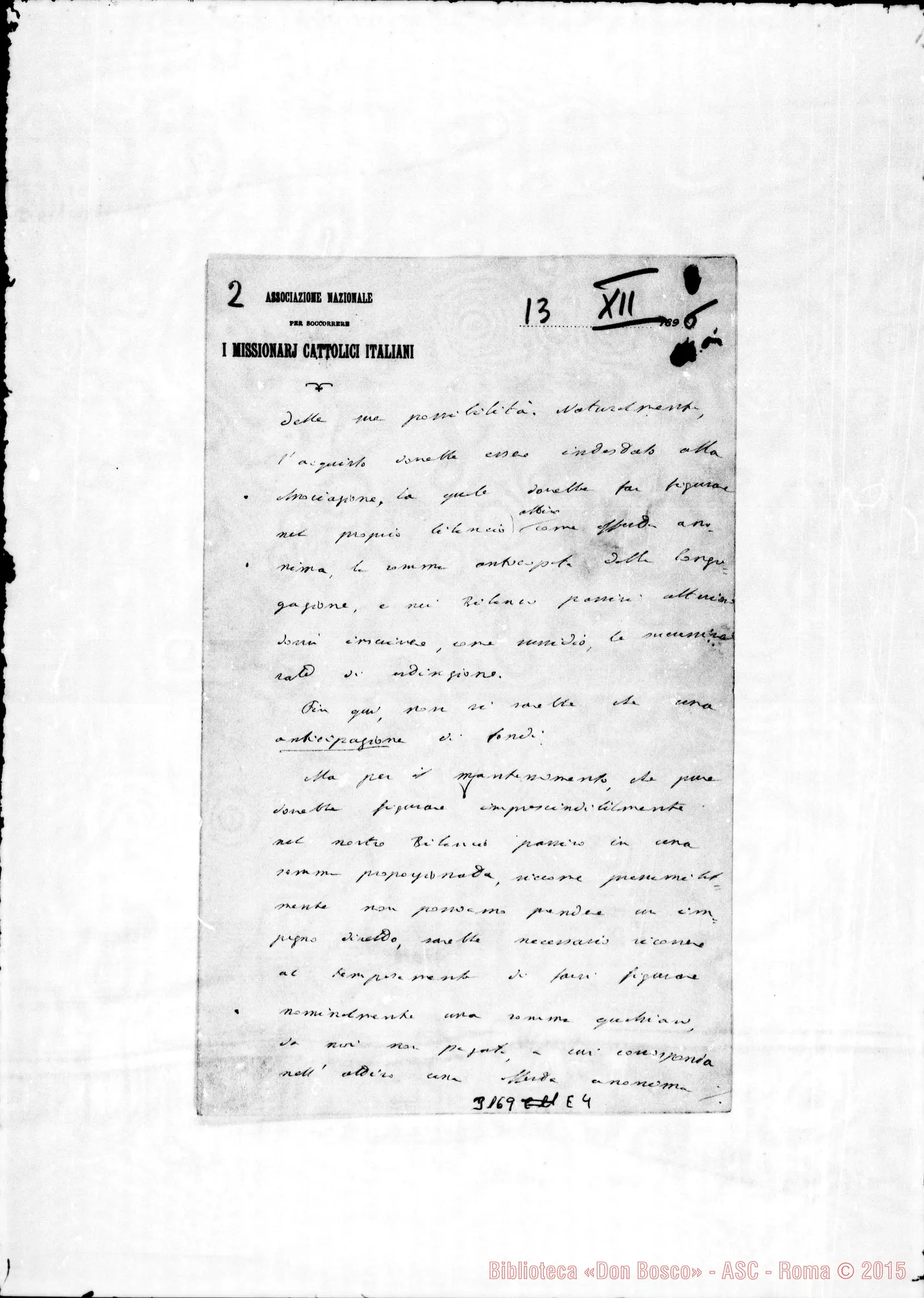 Fotogramma E 4 — Schiaparelli E. - D. Rua. Firenze, 13-12-1896