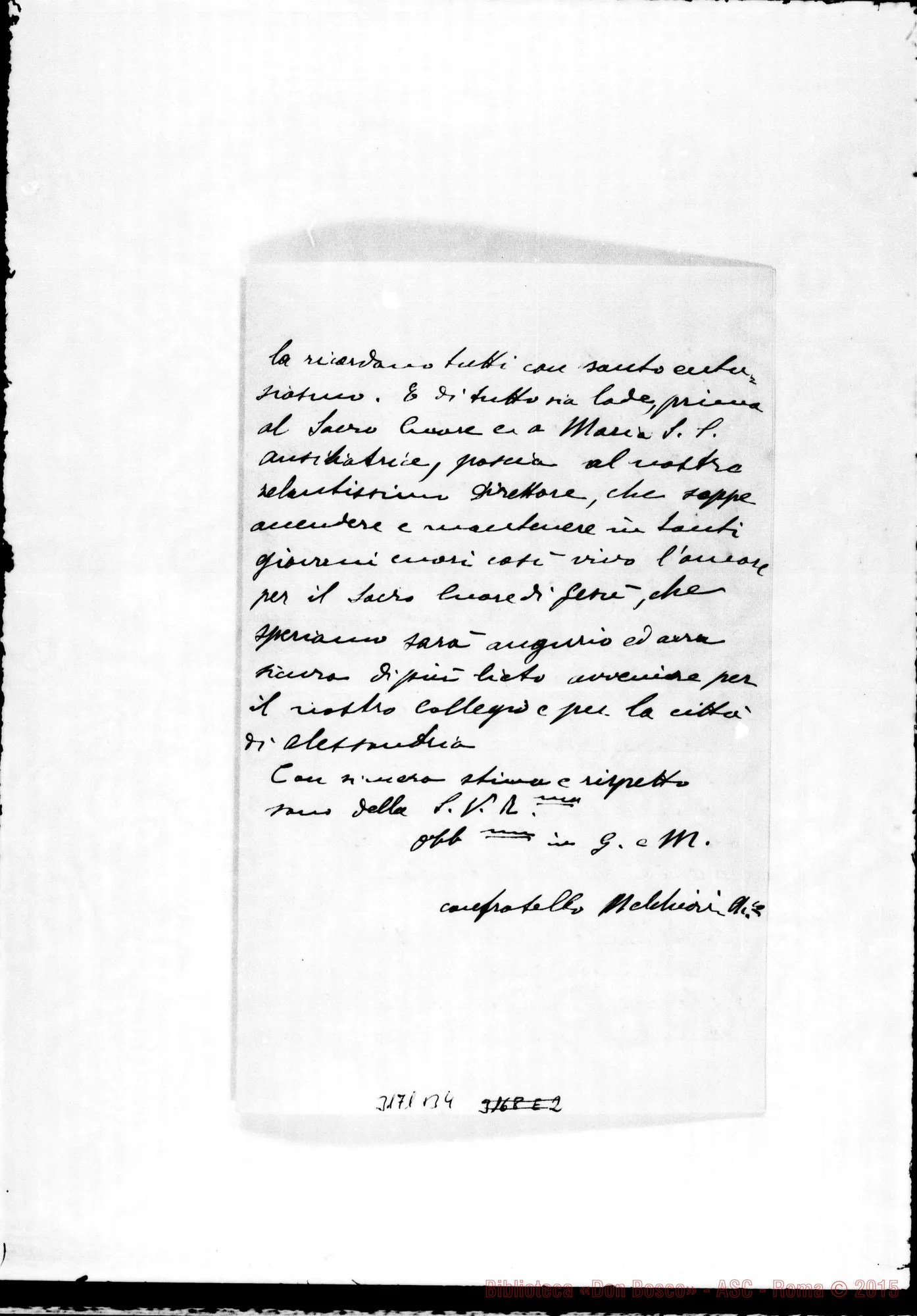 Fotogramma B 4 — Melchiorri, ch. - Ispettore. Alessandria, 14-02-1901