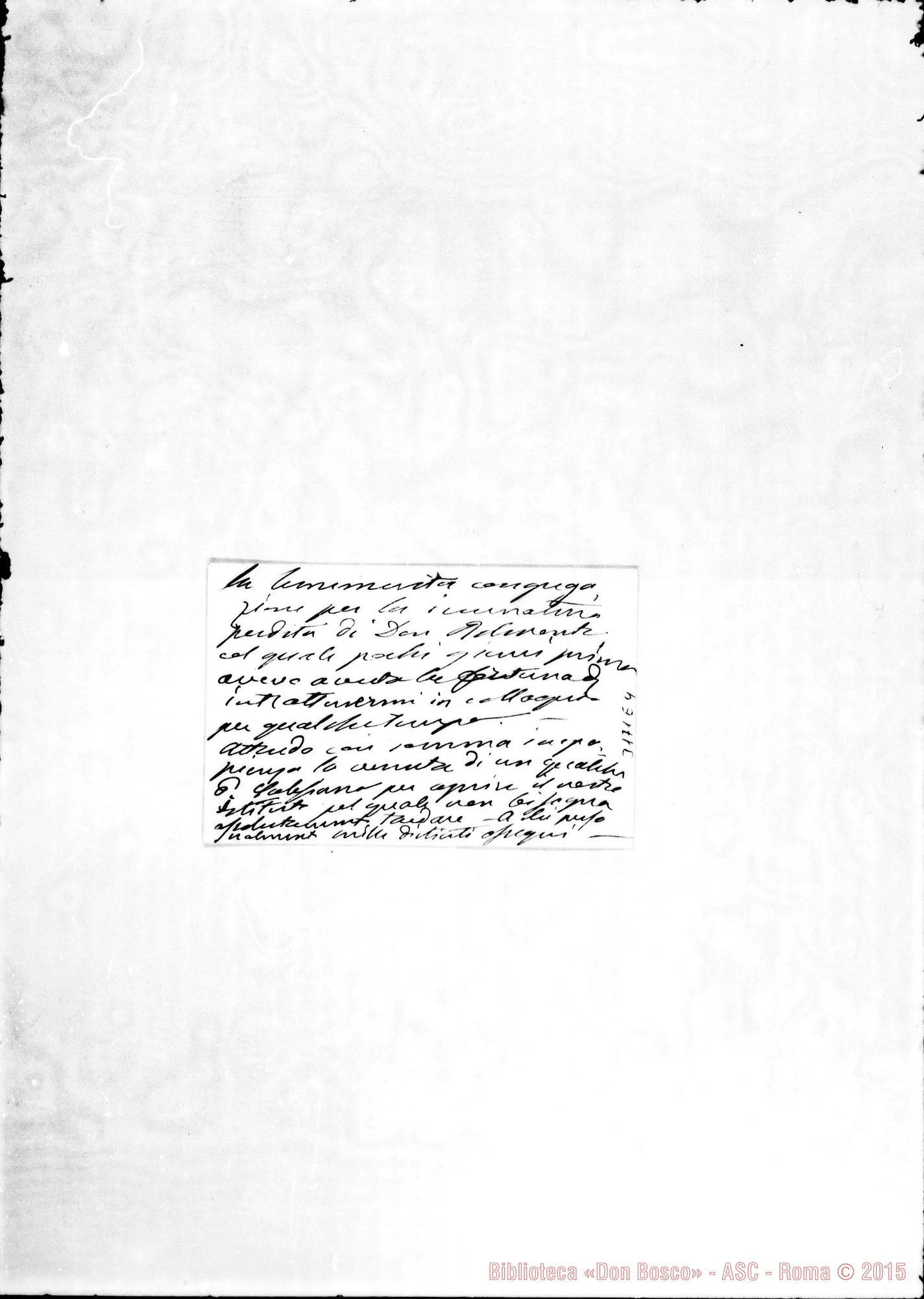 Fotogramma E 4 — Ingegnere A. Mengoni Ferretti - Salesiani, il 26-02-1901