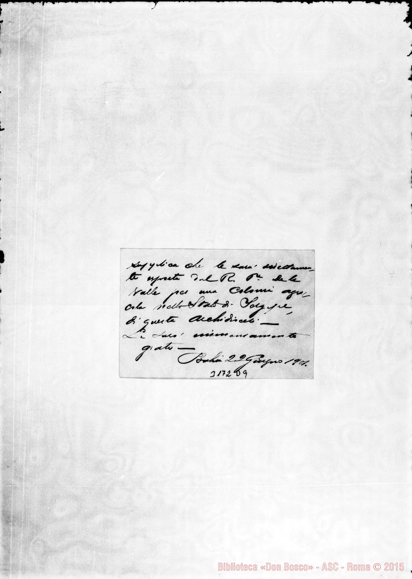 Fotogramma D 9 — Aracajú: D. Jerónimo Thomé da Silva, arciv. di Bahía - D. Rua. Giù. 1901