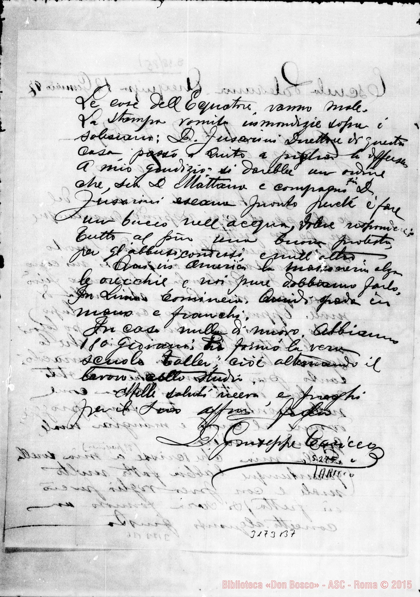 Fotogramma B 7 — D. Taricco Giuseppe - D. Lazzero. Arequipa, 12-01-1897