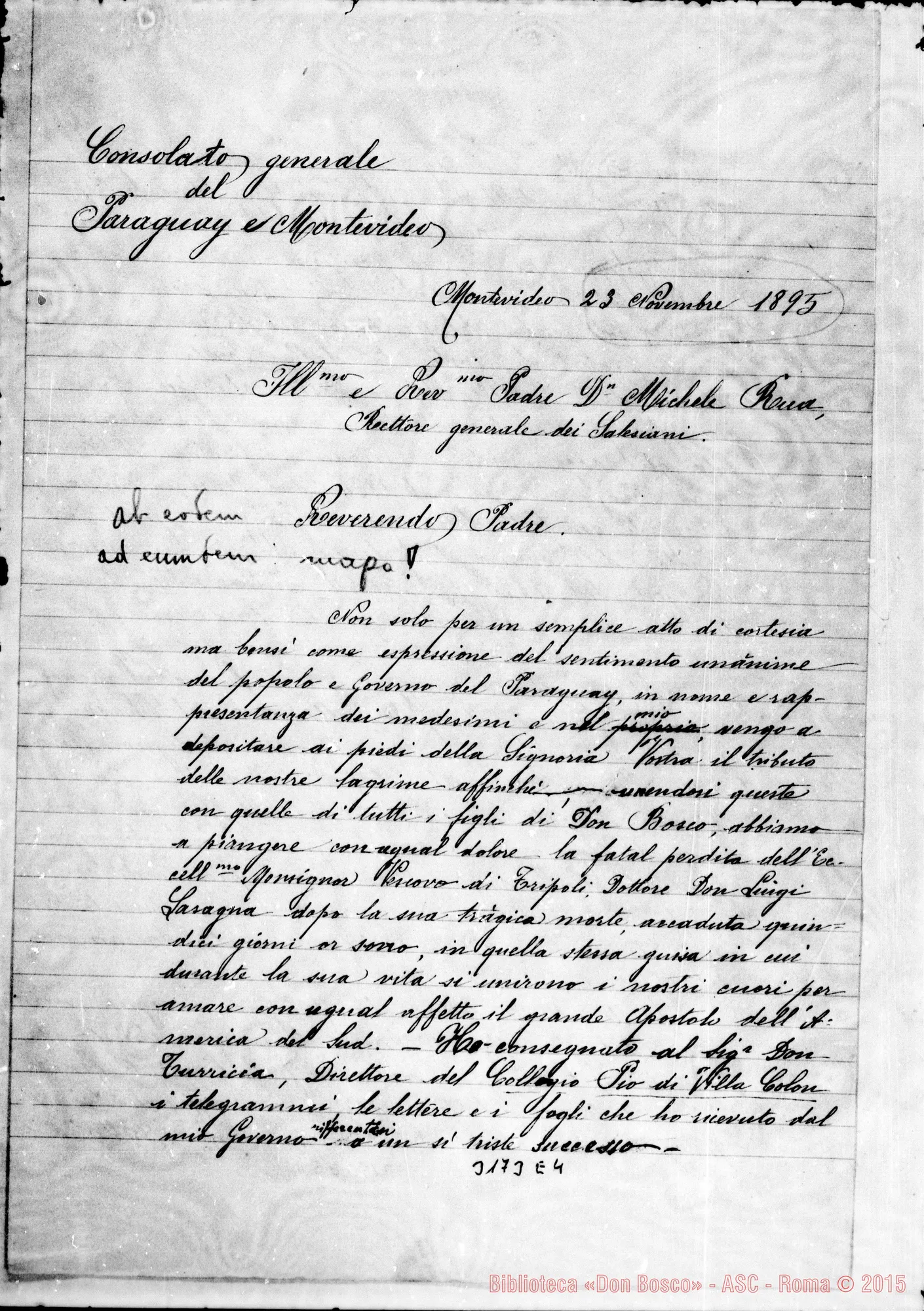 Fotogramma E 4 — Acci, traduzione, il 23-11-1895