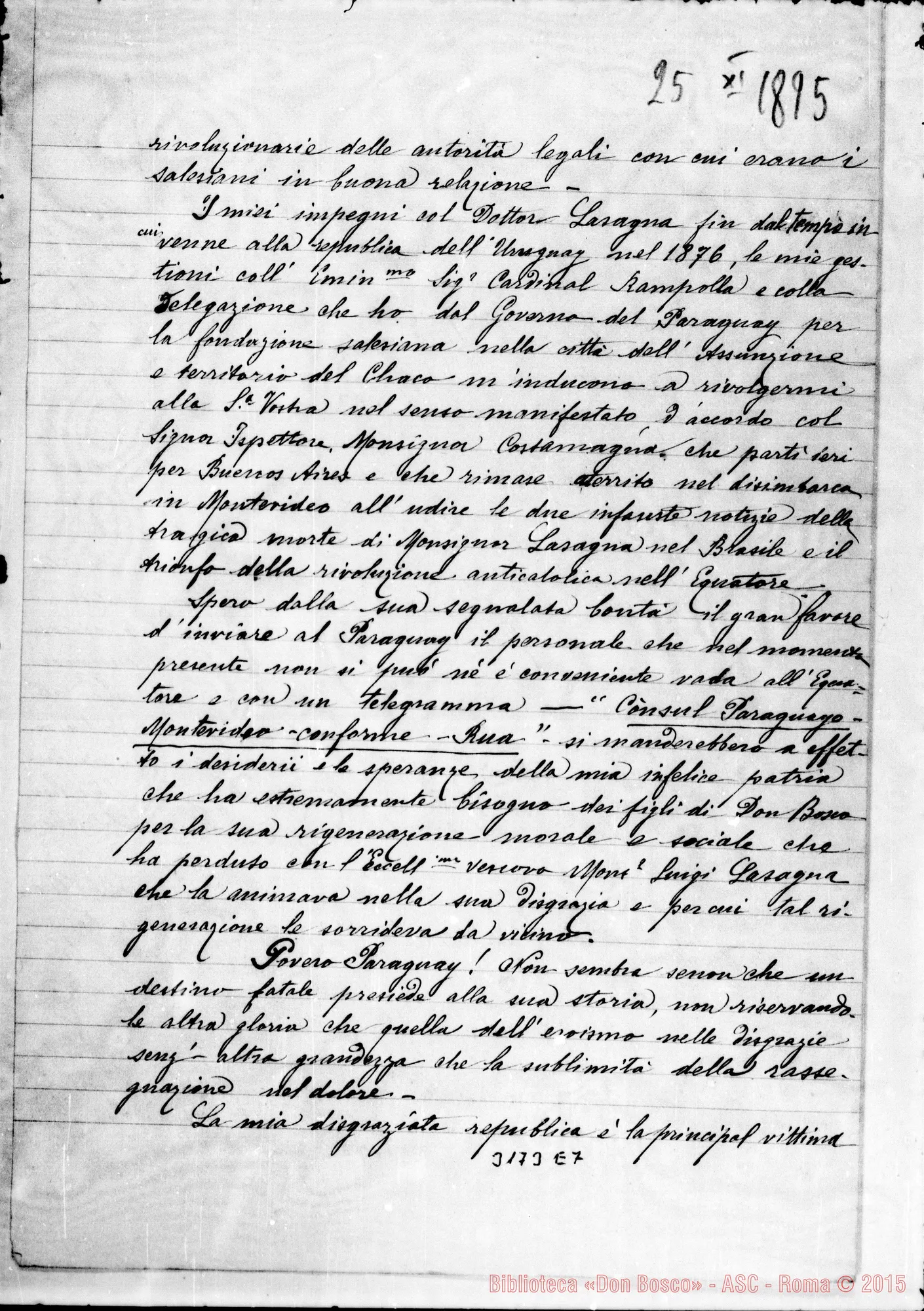 Fotogramma E 7 — Acci, traduzione, il 23-11-1895