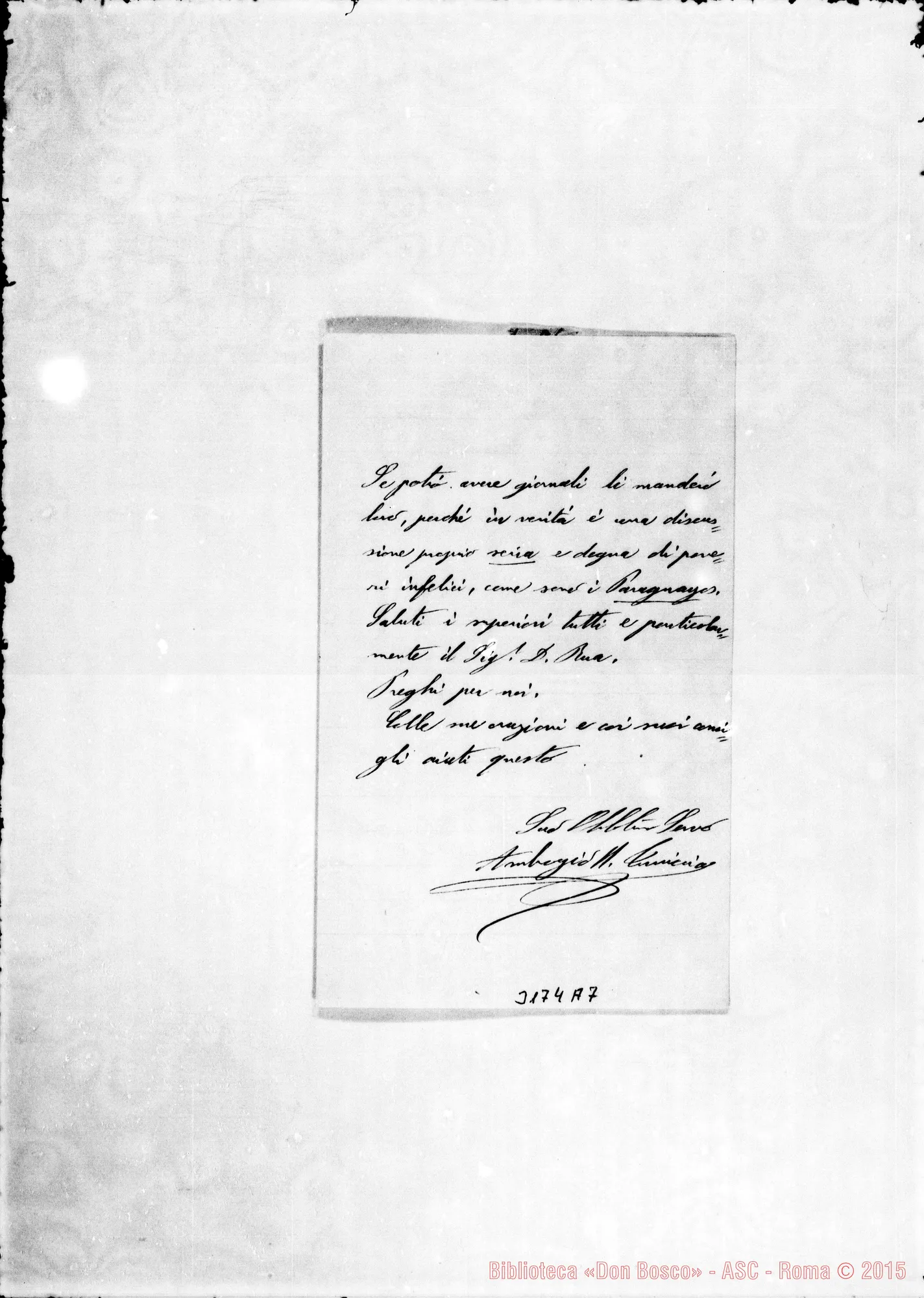 Fotogramma A 7 — Turriccia Ambrogio, dirett. - D. Belmonte, il 16-04-1896
