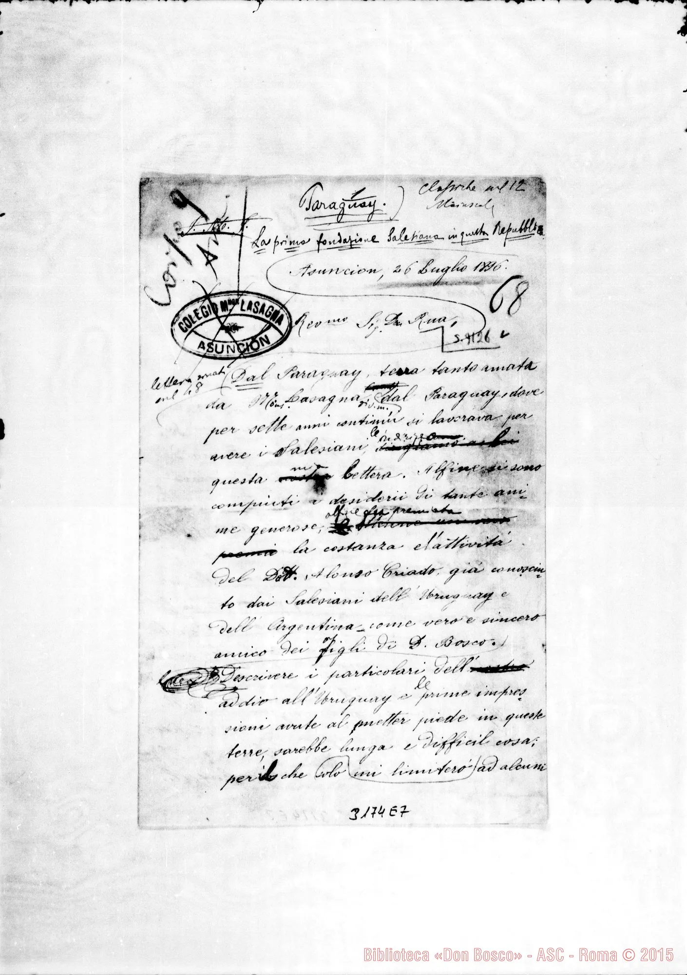 Fotogramma E 7 — D. Turriccia Ambrosio - D. Rua. Asunción, 26-07-1896