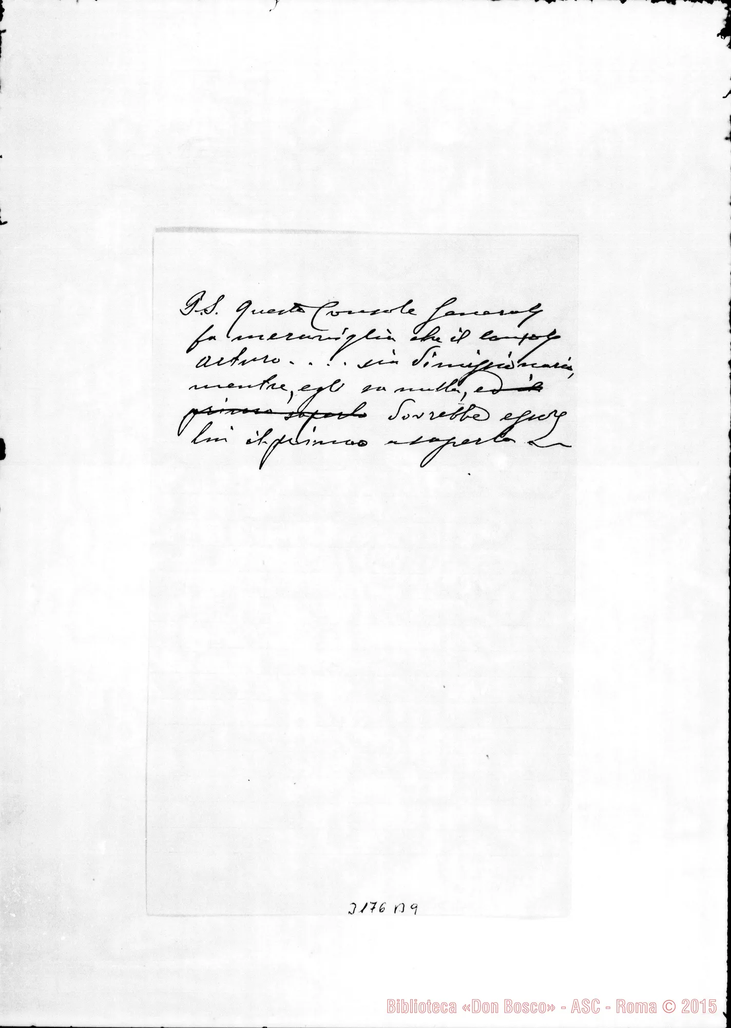 Fotogramma B 9 — Don Bussi-Don Cane Felice. Sampierdarena, 17-02-1910