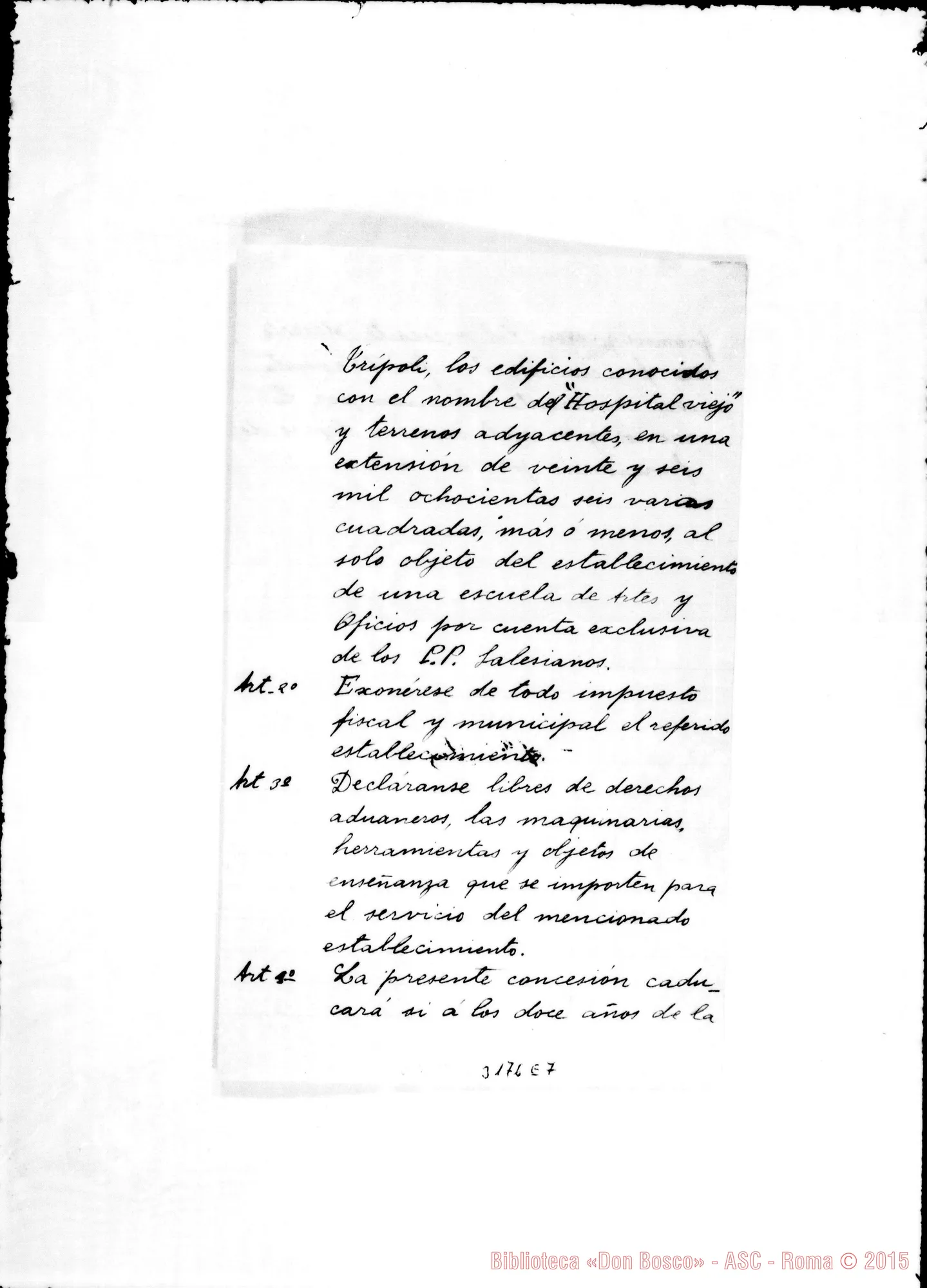 Fotogramma E 7 — Appunti con accluse minute di lettere