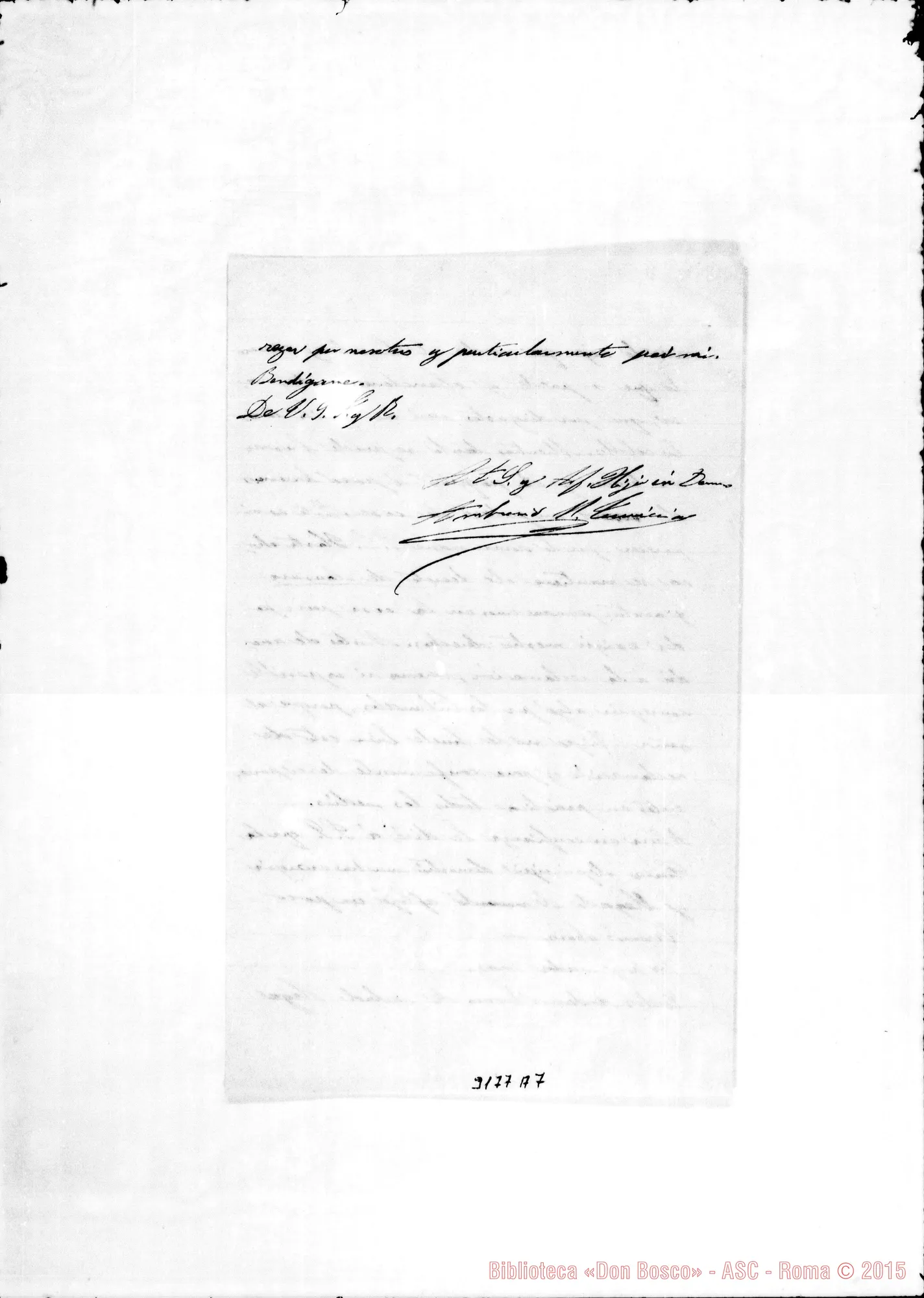Fotogramma A 7 — Don Ambrogio Turriccia-Monsignor. Asunción, 12-09-1902