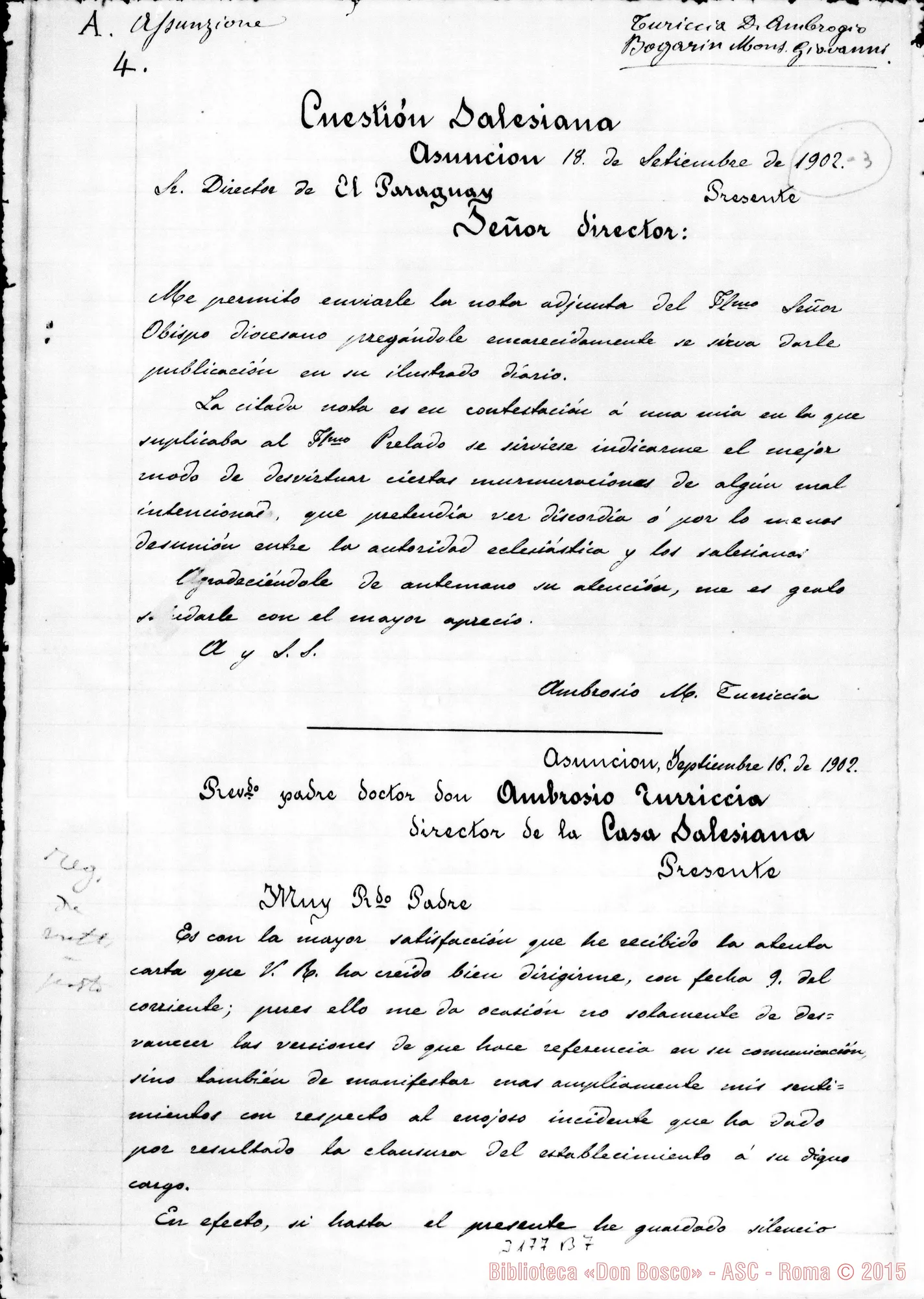 Fotogramma B 7 — Copia di alcuni documenti
