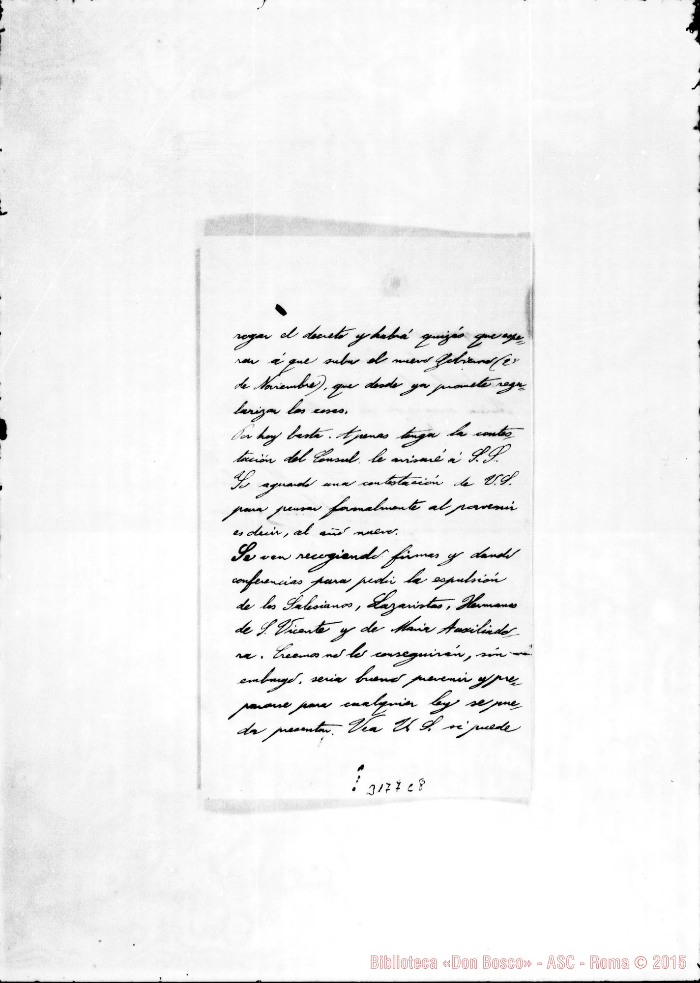 Fotogramma C 8 — Don Ambrogio Turriccia-Monsignor. Asunción, 27-09-1902