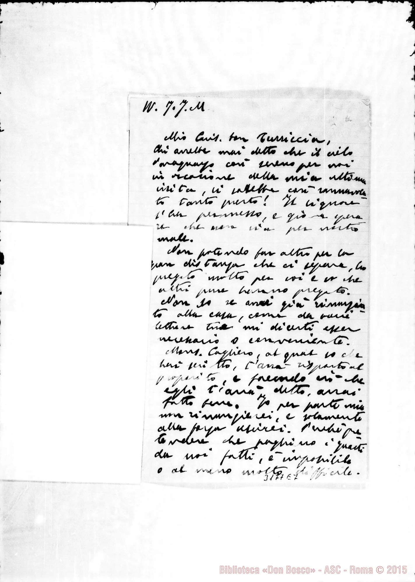 Fotogramma E 7 — Don Gamba Giuseppe-Don Turriccia. Torino, 1-11-1902