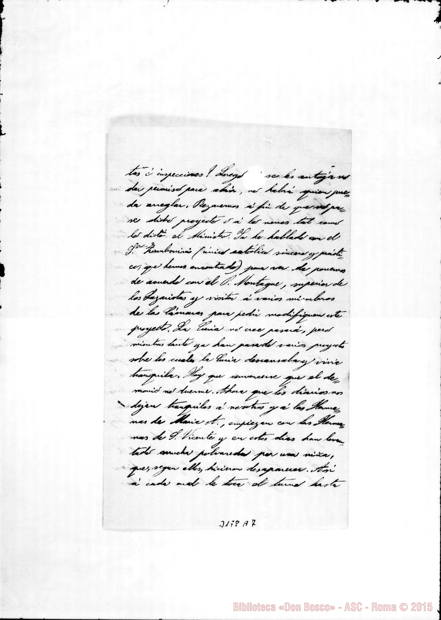 Fotogramma A 7 — Don Ambrogio Turriccia-Monsignor. Asunción, 11-11-1902