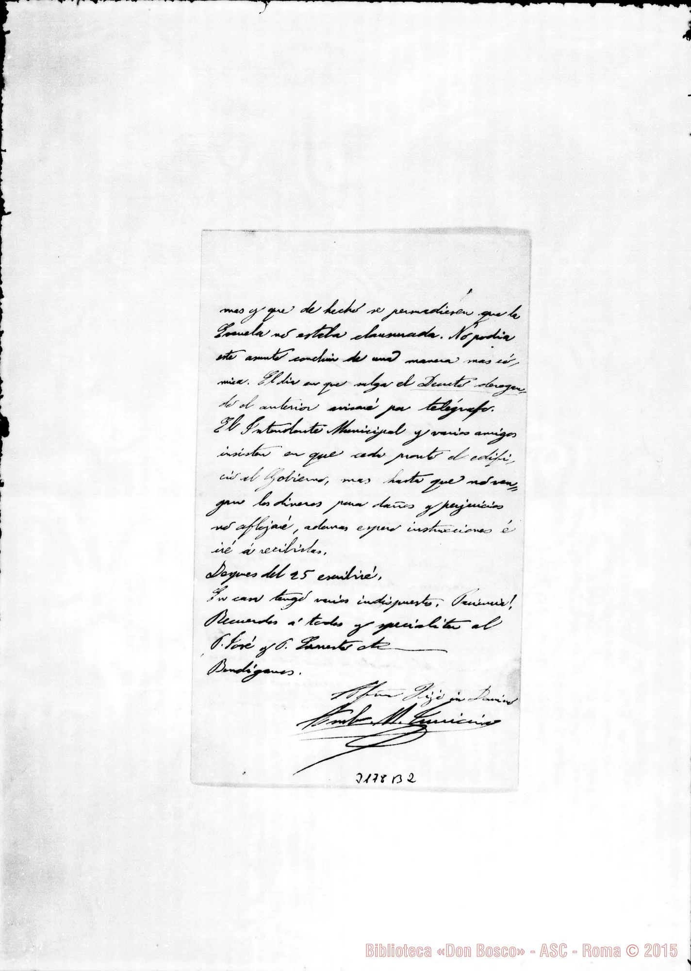 Fotogramma B 2 — Don Ambrogio Turriccia-Monsignor. Asunción, 19-11-1902