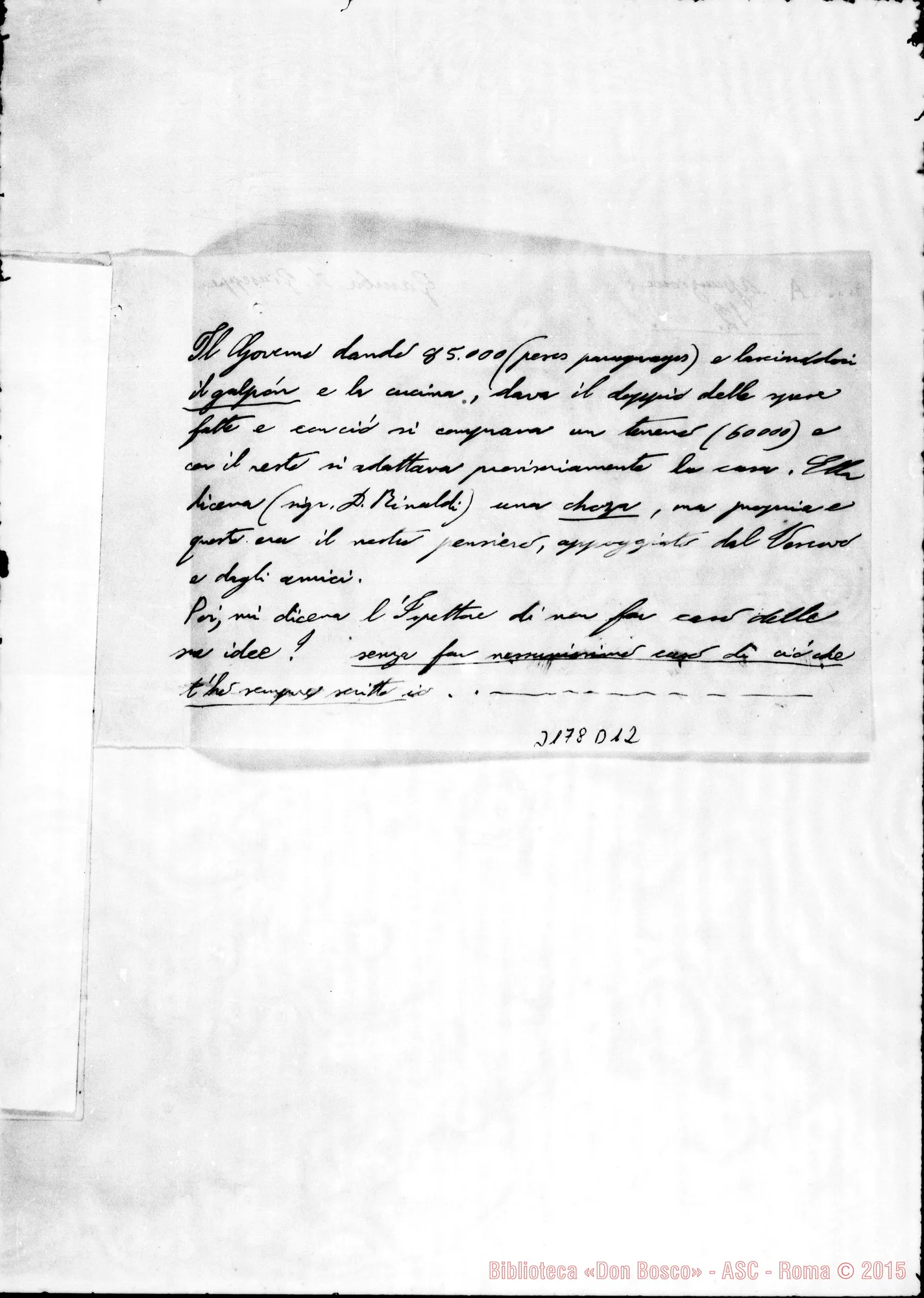 Fotogramma D 12 — Don Gamba Giuseppe-Don Turriccia. Montevideo, 6-02-1903