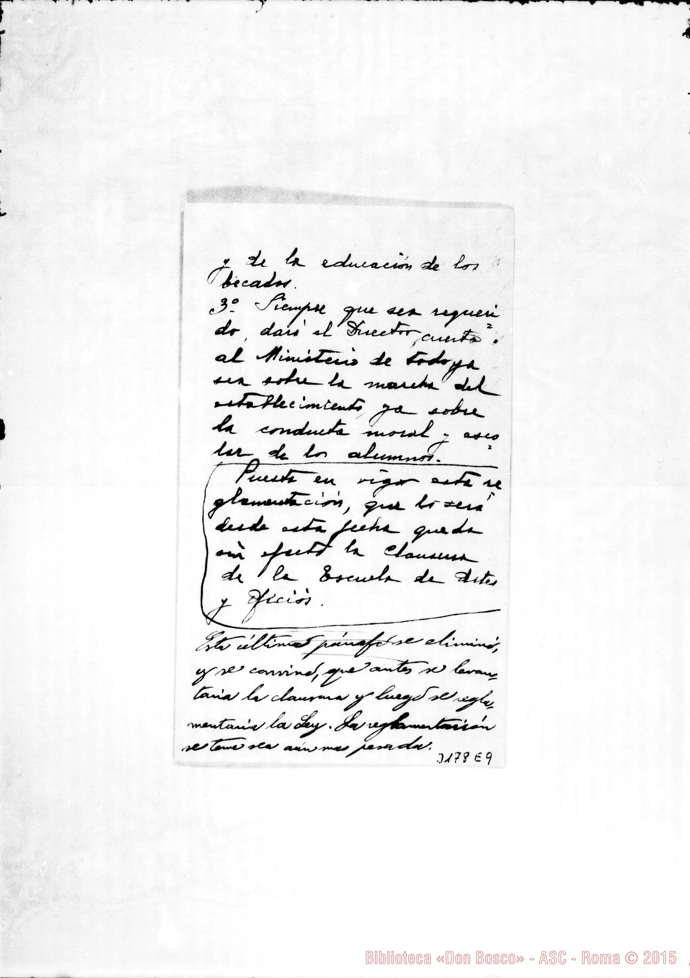 Fotogramma E 9 — Don Gamba Giuseppe-Don Rinaldi. Autogr. Rinaldi