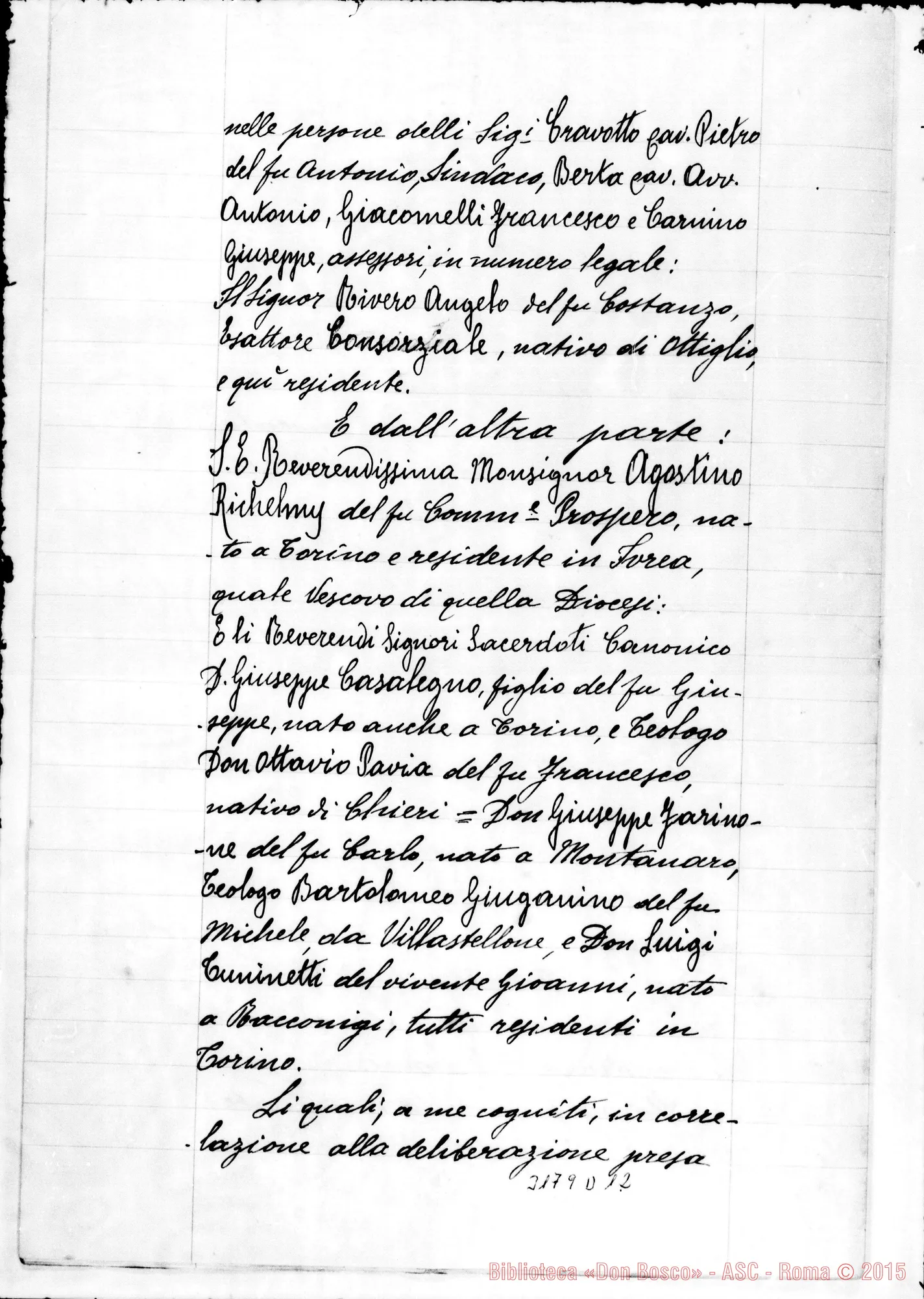 Fotogramma D 12 — Atto di vendita. Avigliana, 20-02-1888