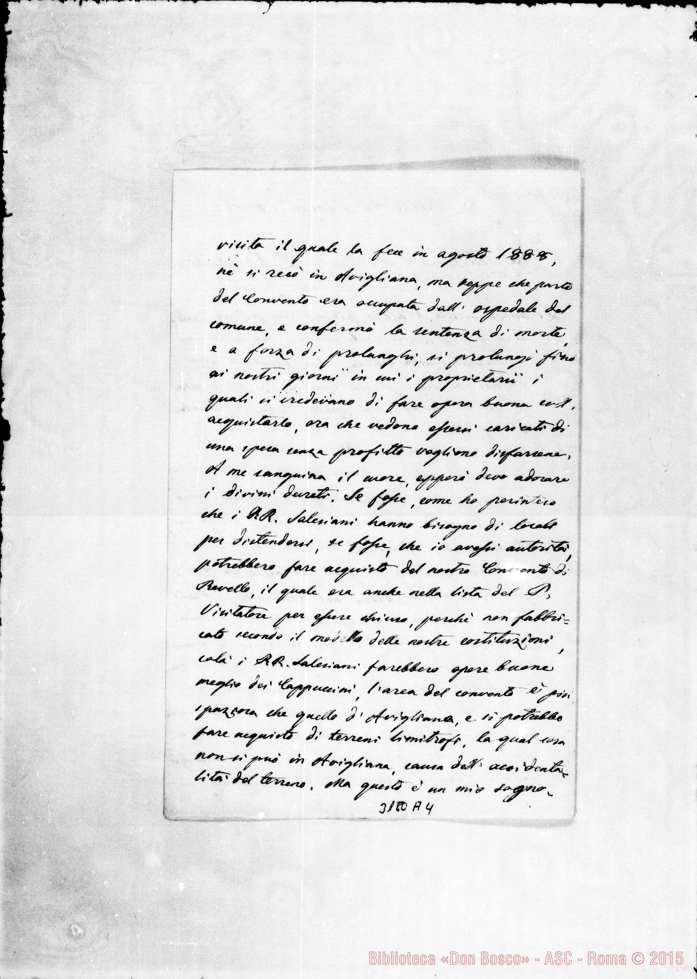 Fotogramma A 4 — Fr. Cleto-Don Cerruti. Monte, 20-10-1892
