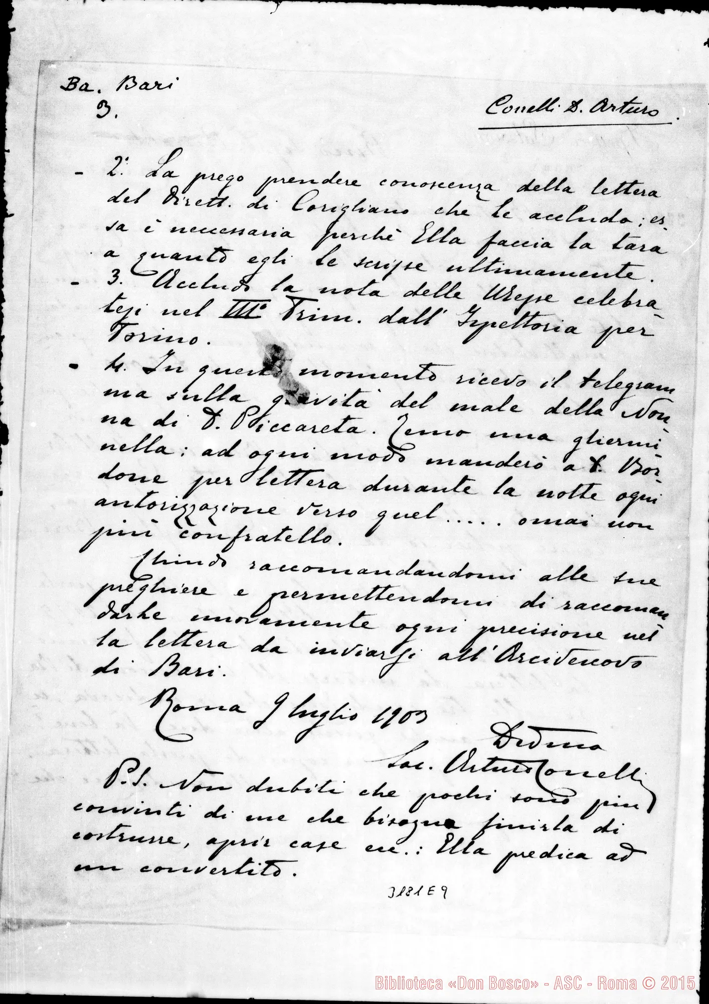 Fotogramma E 9 — Don Conelli-Don Rinaldi. Roma, 9-07-1903