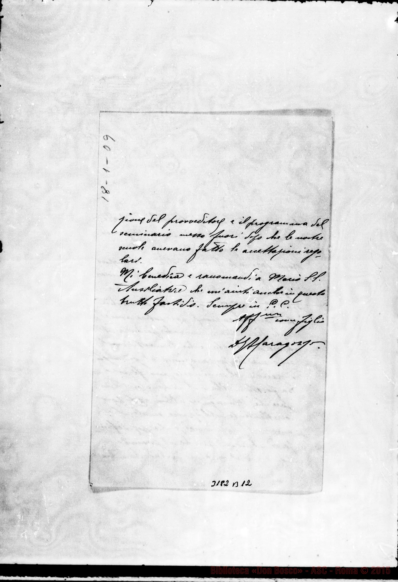 Fotogramma B 12 — Don Garagozzo-Don Cerruti. Bari, 18-01-1909