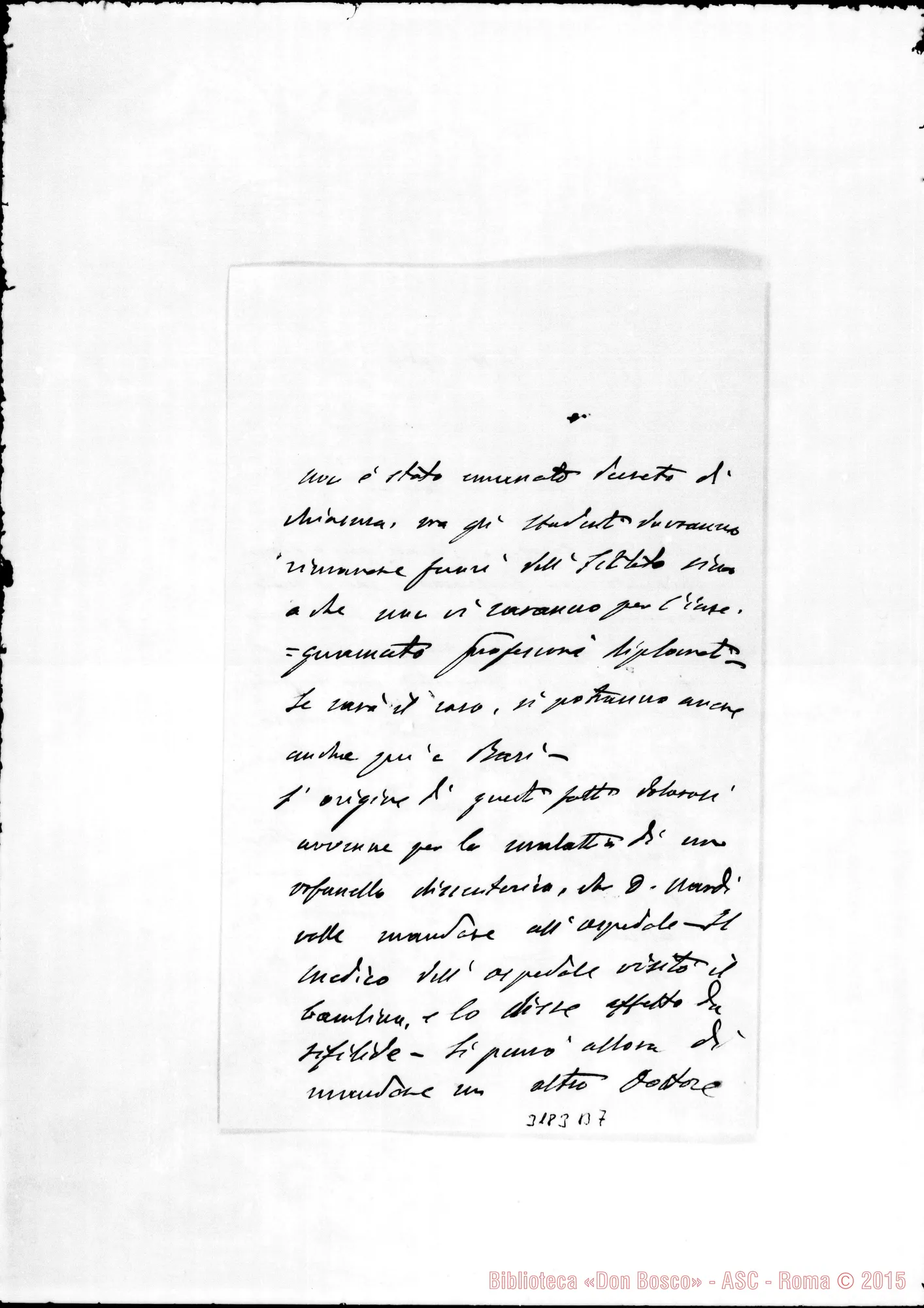 Fotogramma B 7 — Don Scappini-Don Cerruti. Bari, 27-11-1909
