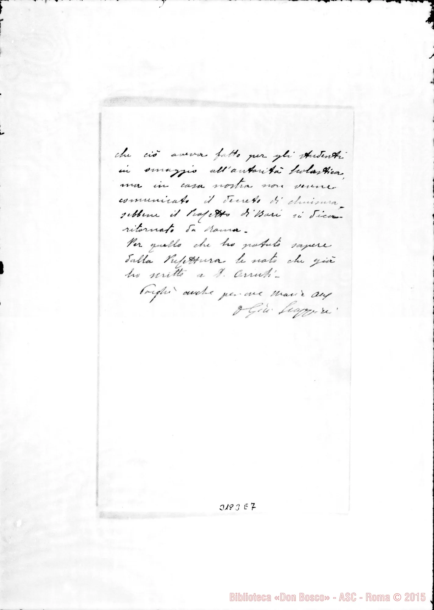 Fotogramma E 7 — Don Scappini-Don Rinaldi. Bari, 1-12-1909
