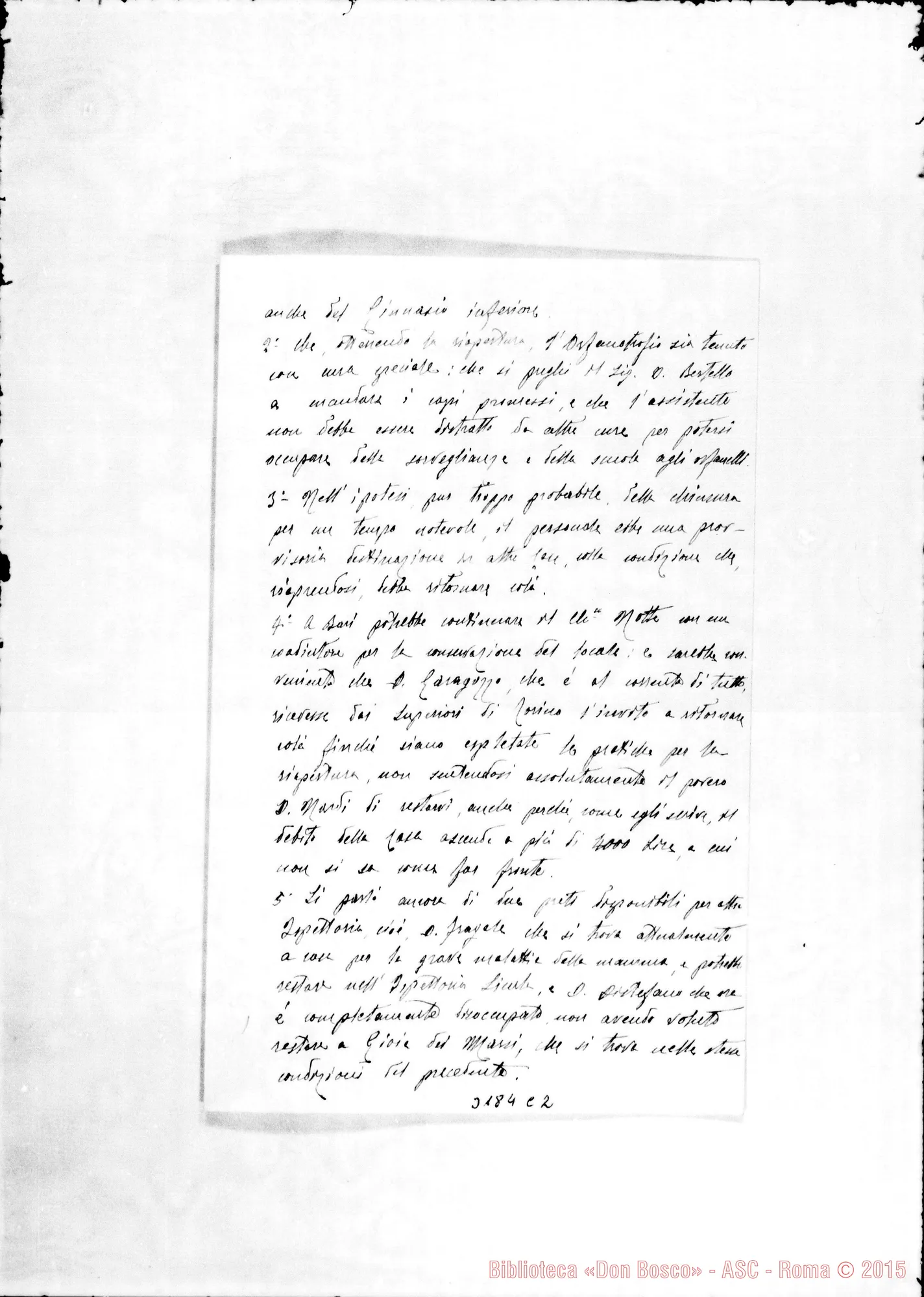 Fotogramma C 2 — Don Scappini-Don Rua. Vomero, 9-12-1909