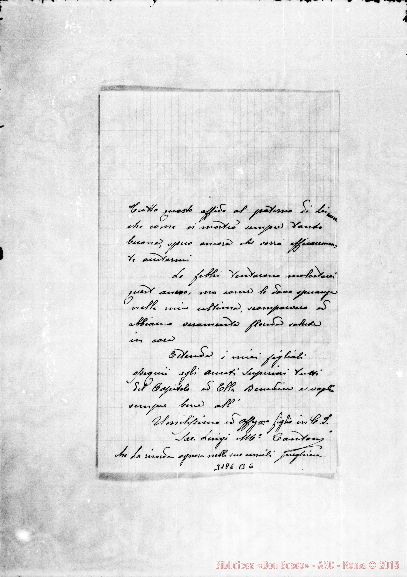 Fotogramma B 6 — Don Luigi M. Cantoni-Ispettore. Beitgemal, 3-09-1900