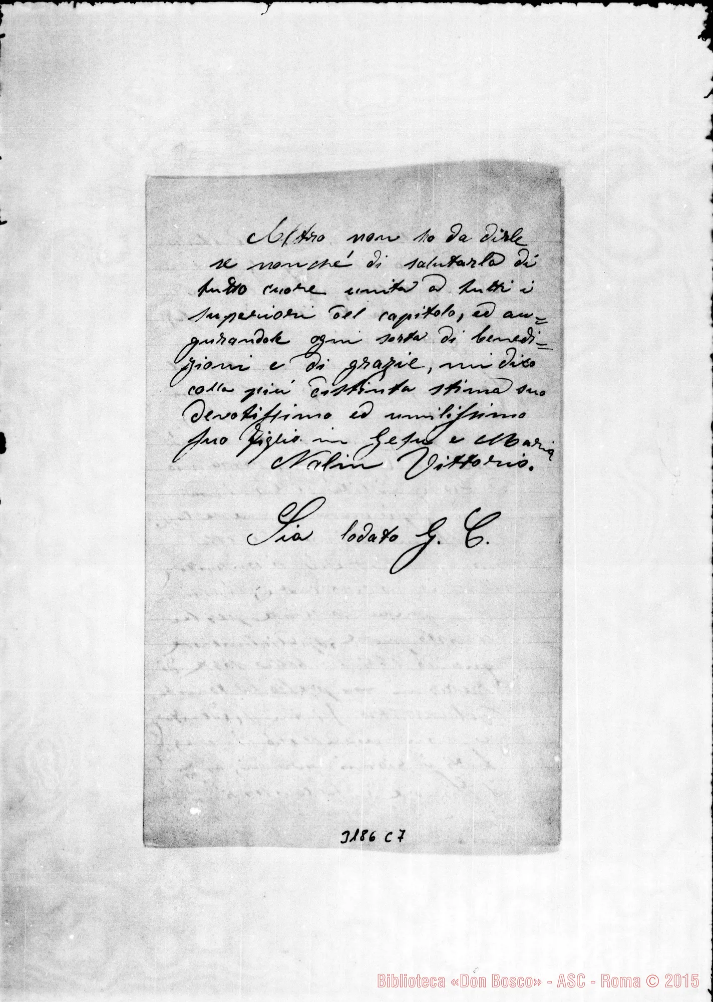 Fotogramma C 7 — Sig. Nalin Vittorio-Amatissimo Padre. Beitgemal, 15-04-1901