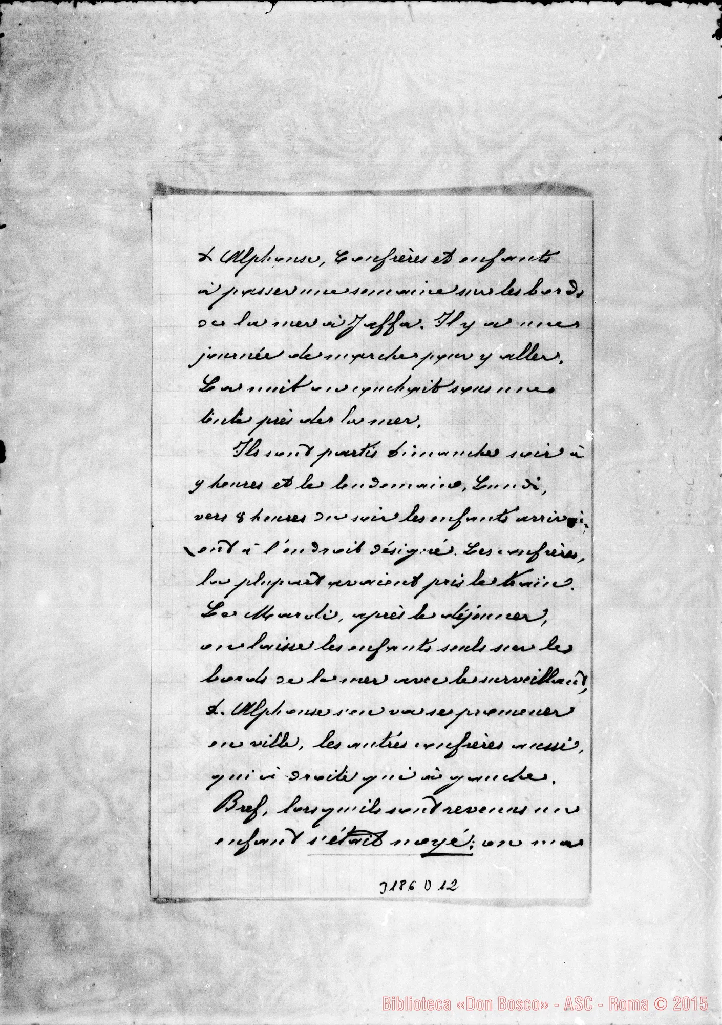 Fotogramma D 12 — Don Luigi Testoris-Révérend Pére. Beitgemal, 27-04-1902