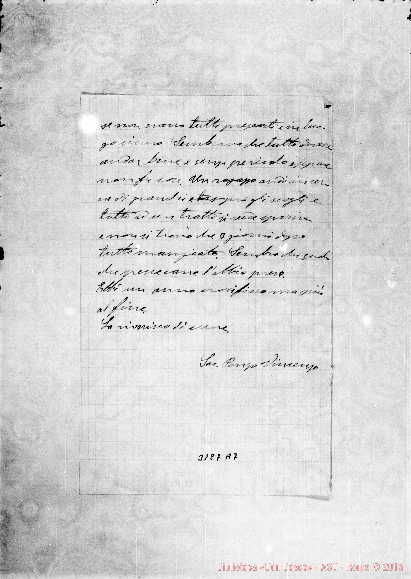 Fotogramma A 7 — Don Ponzo Vincenzo-Ispettore. Beitgemal, 1-09-1902