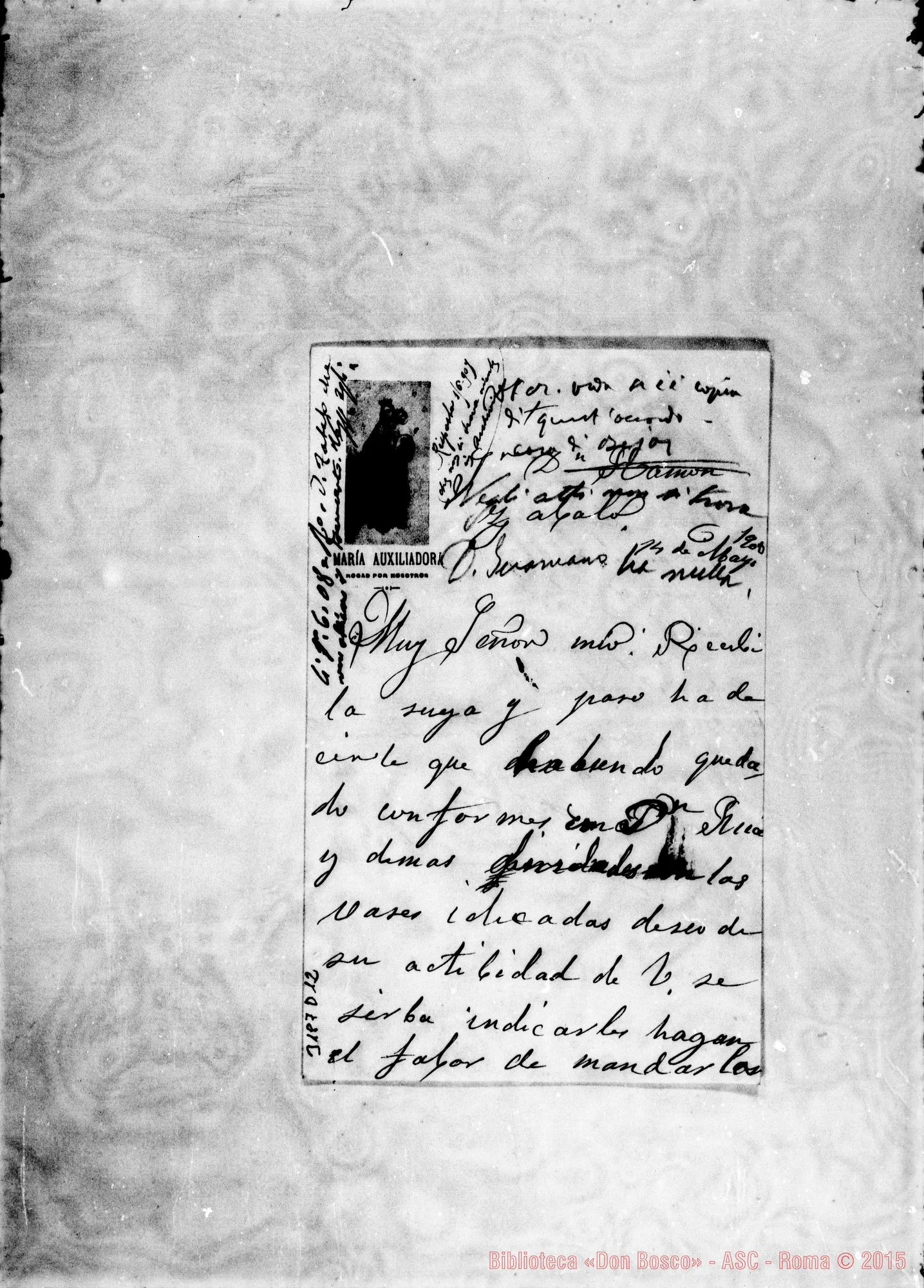 Fotogramma D 12 — Sig.ra Elisa Esteban-Don Ramón Zabalo. Inclusa D. Zabalo-D. Rinaldi Autogr. Rinaldi