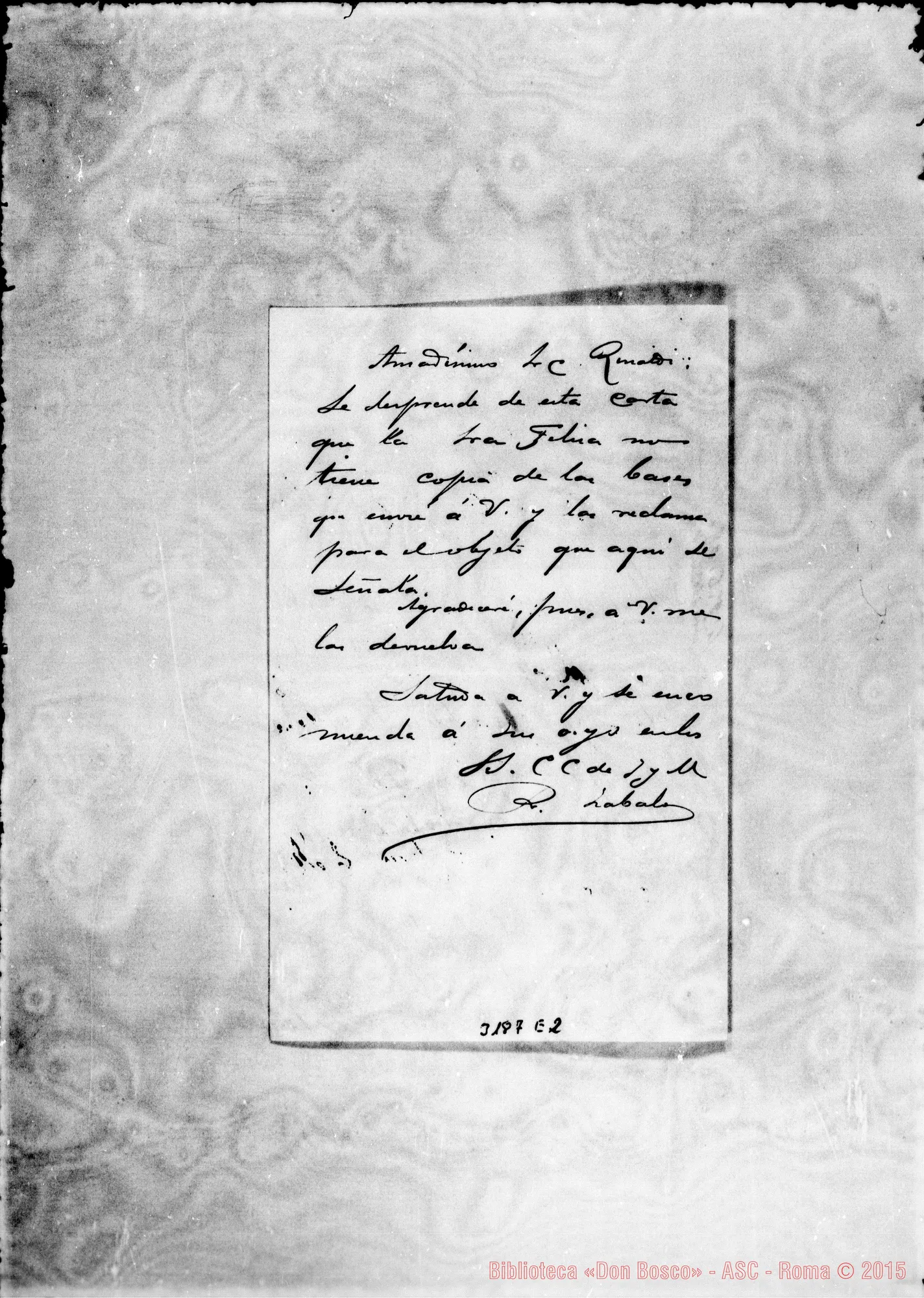 Fotogramma E 2 — Sig.ra Elisa Esteban-Don Ramón Zabalo. Inclusa D. Zabalo-D. Rinaldi Autogr. Rinaldi