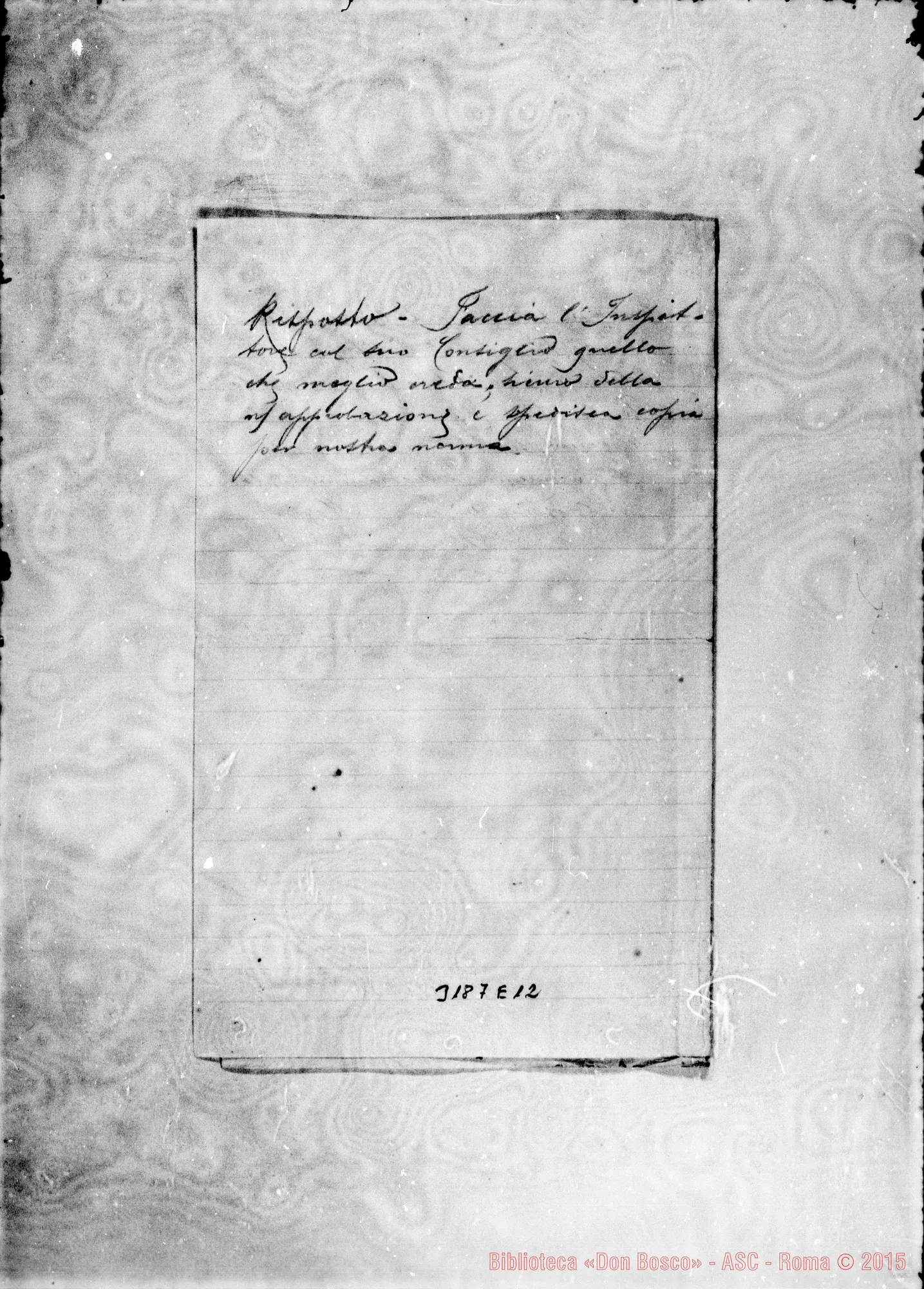 Fotogramma E 12 — Don Ramón Zabalo-Don Rinaldi. Béjar, 5-11-1908