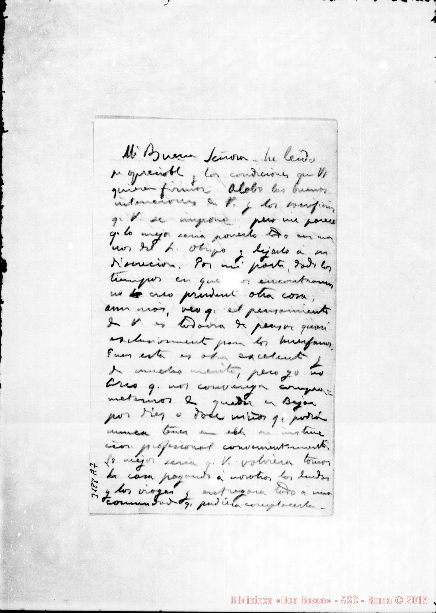 Fotogramma A 7 — Don Zabalo-Don Rinaldi. Madrid, 14-10-1909 Inclusa risposta autogr.