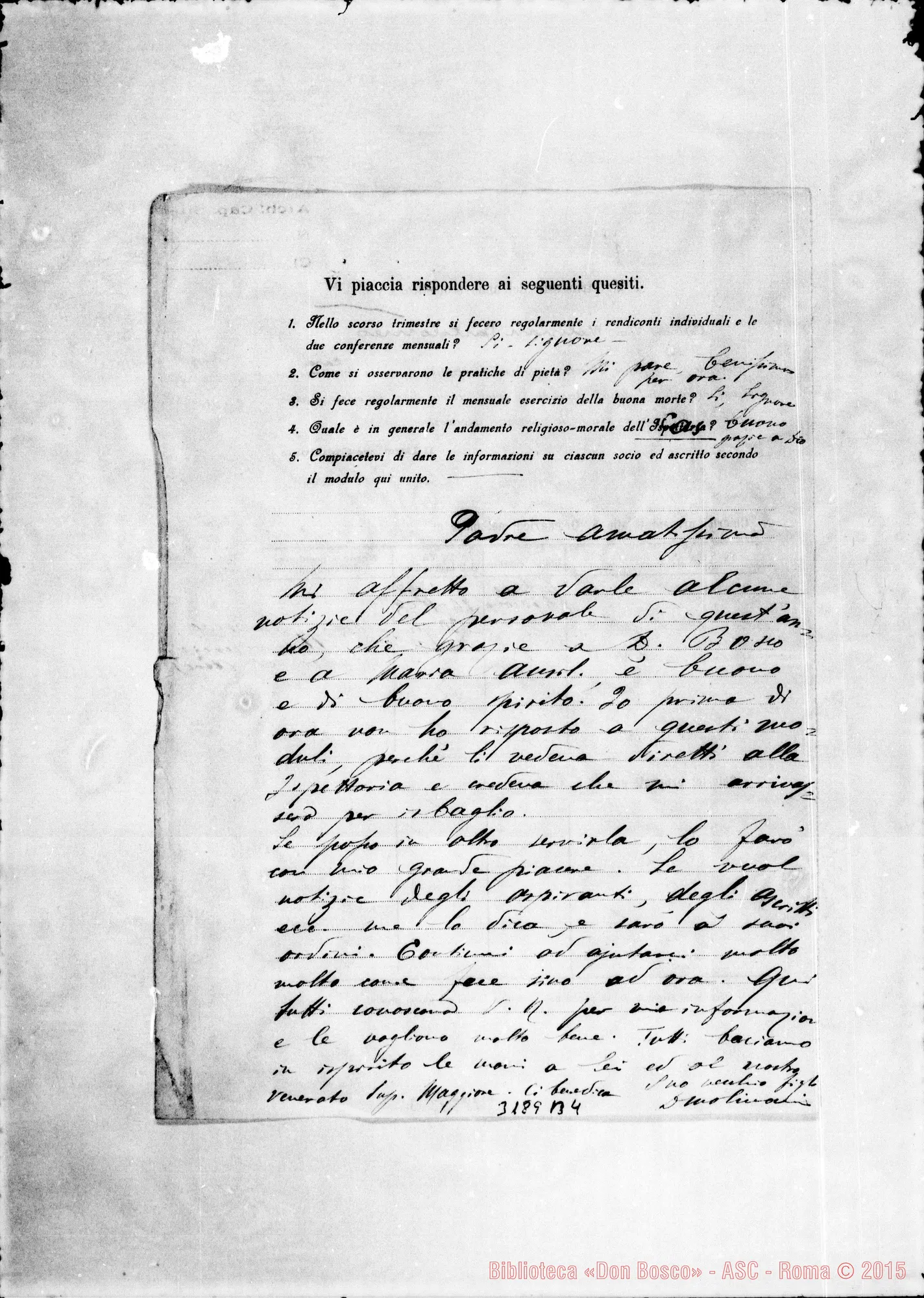Fotogramma B 4 — Don Molinari-Padre Amatissimo. Senza data
