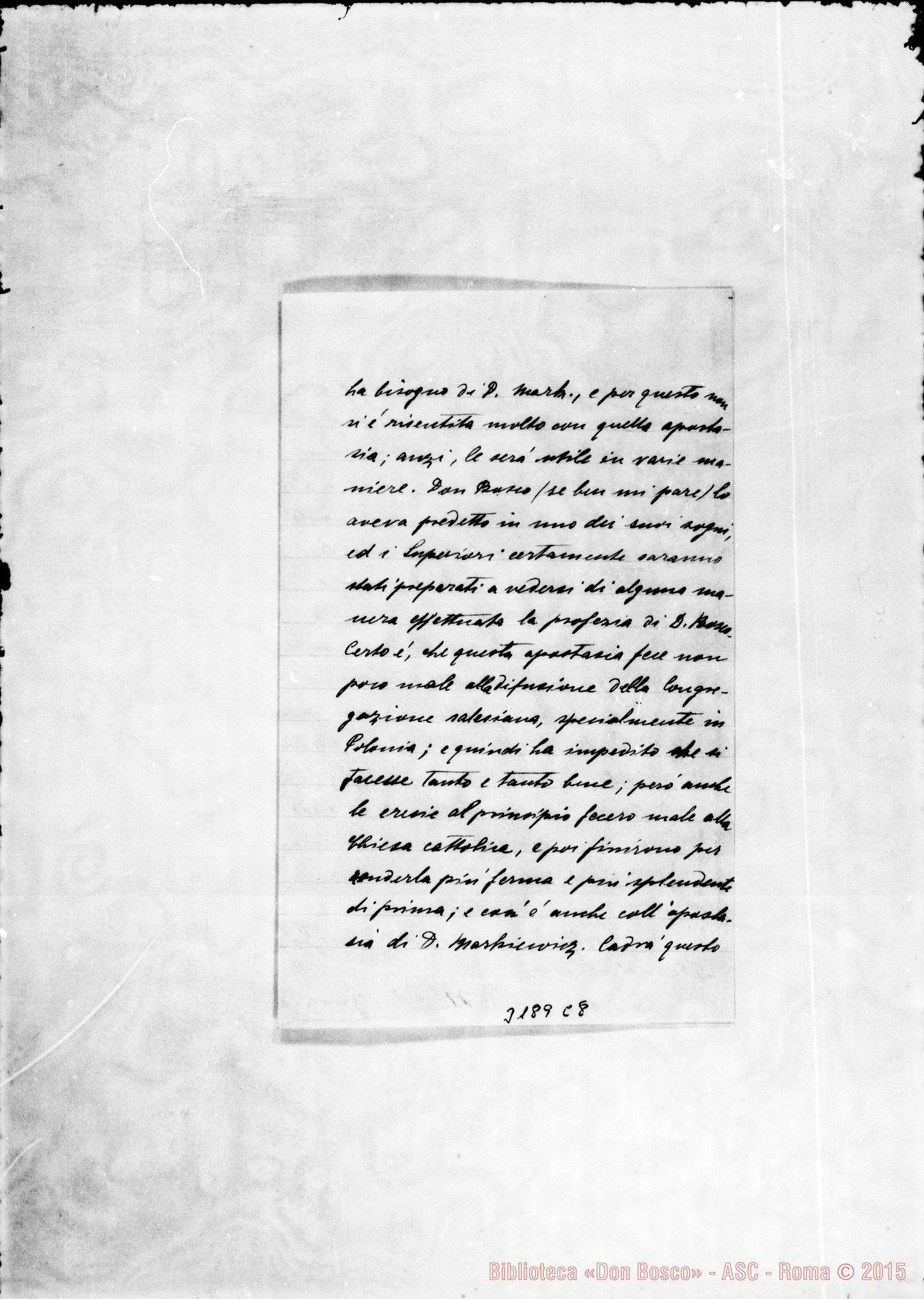Fotogramma C 8 — Hlond Ignazio, ch.-Don Barberis. Bernal, 2-10-1898