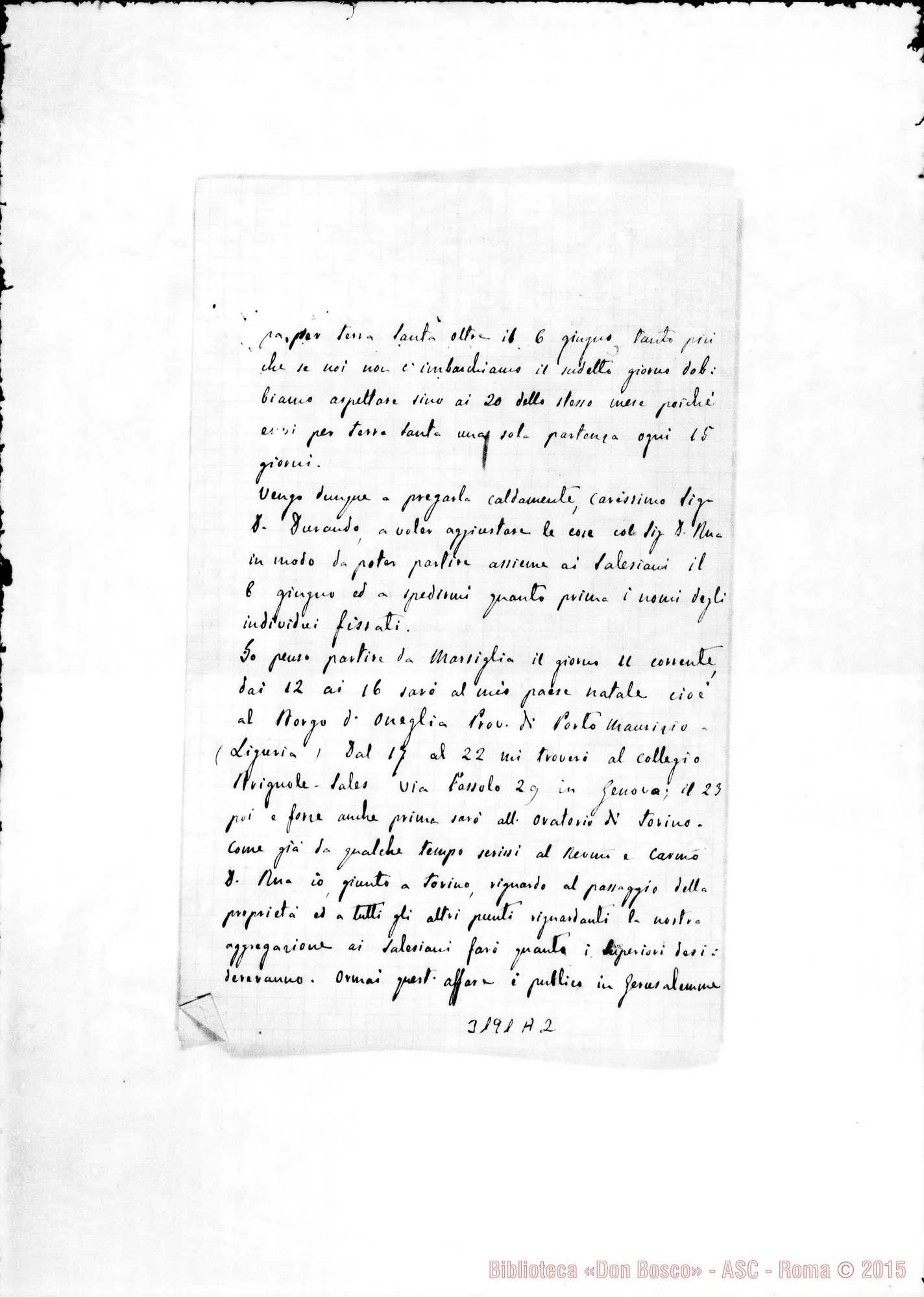 Fotogramma A 2 — Don Belloni-Don Durando. Marseille, 8-05-1891