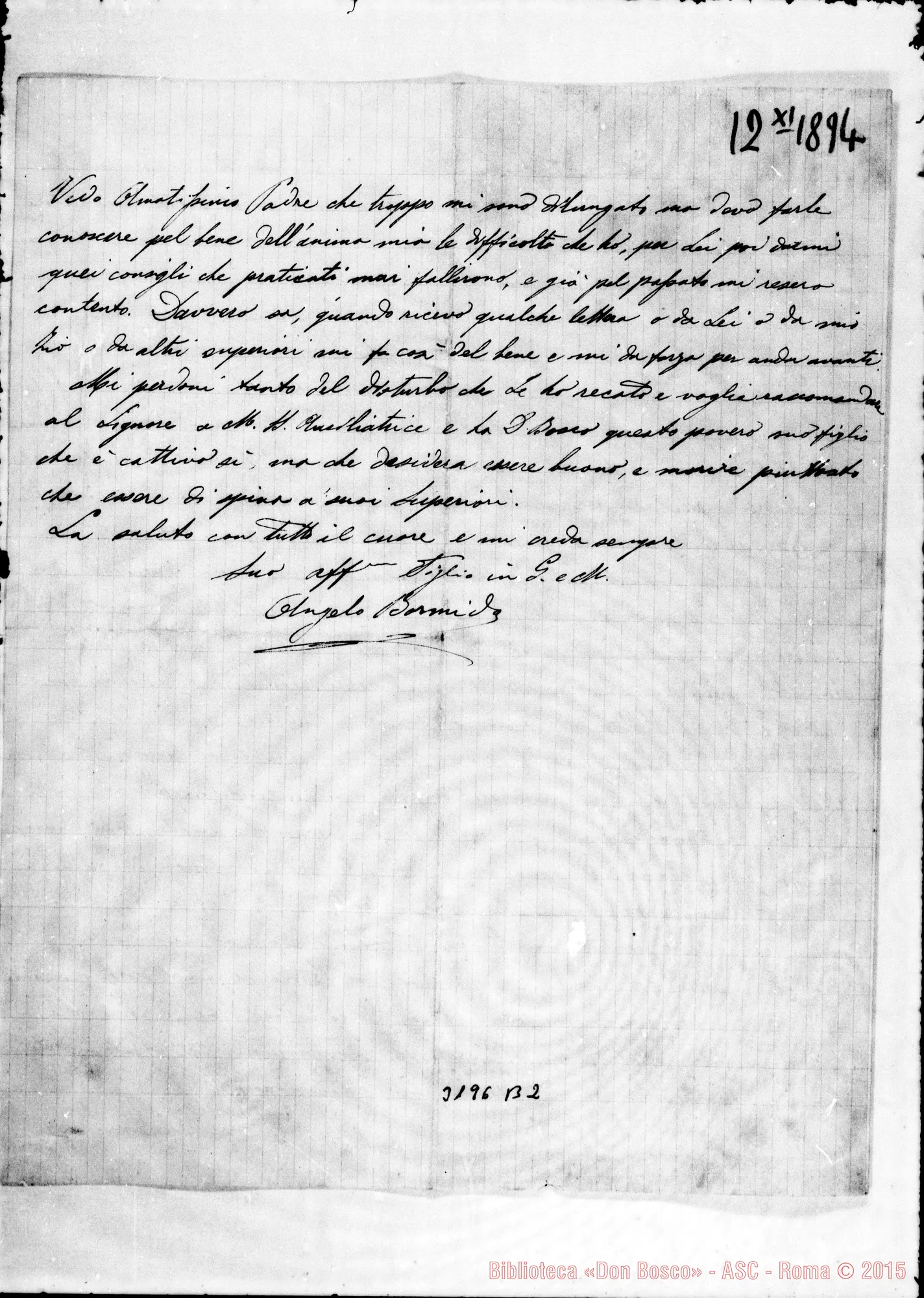 Fotogramma B 2 — Don Angelo Bormida-Don Lazzero. Betlemme, 12-11-1894