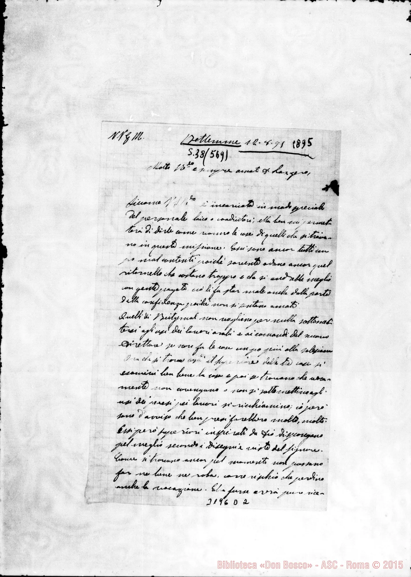 Fotogramma D 2 — Don Varaja-Don Lazzero. Betlemme, 12-08-1895
