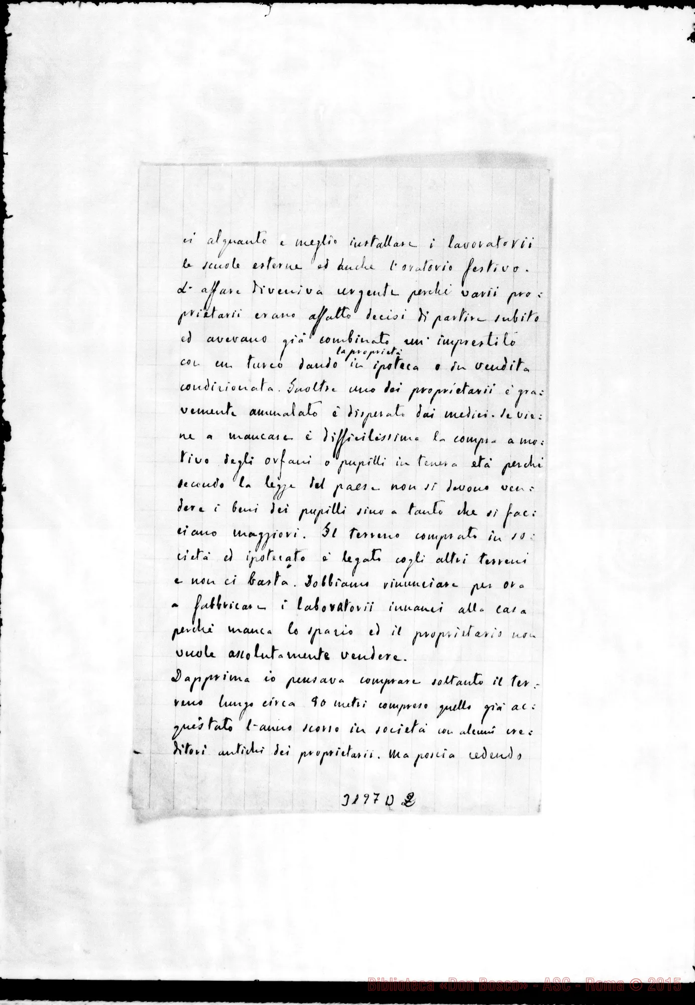 Fotogramma D 2 — Don Belloni-Don Rua. Betlemme, 16-05-1897 Autogr. Rua