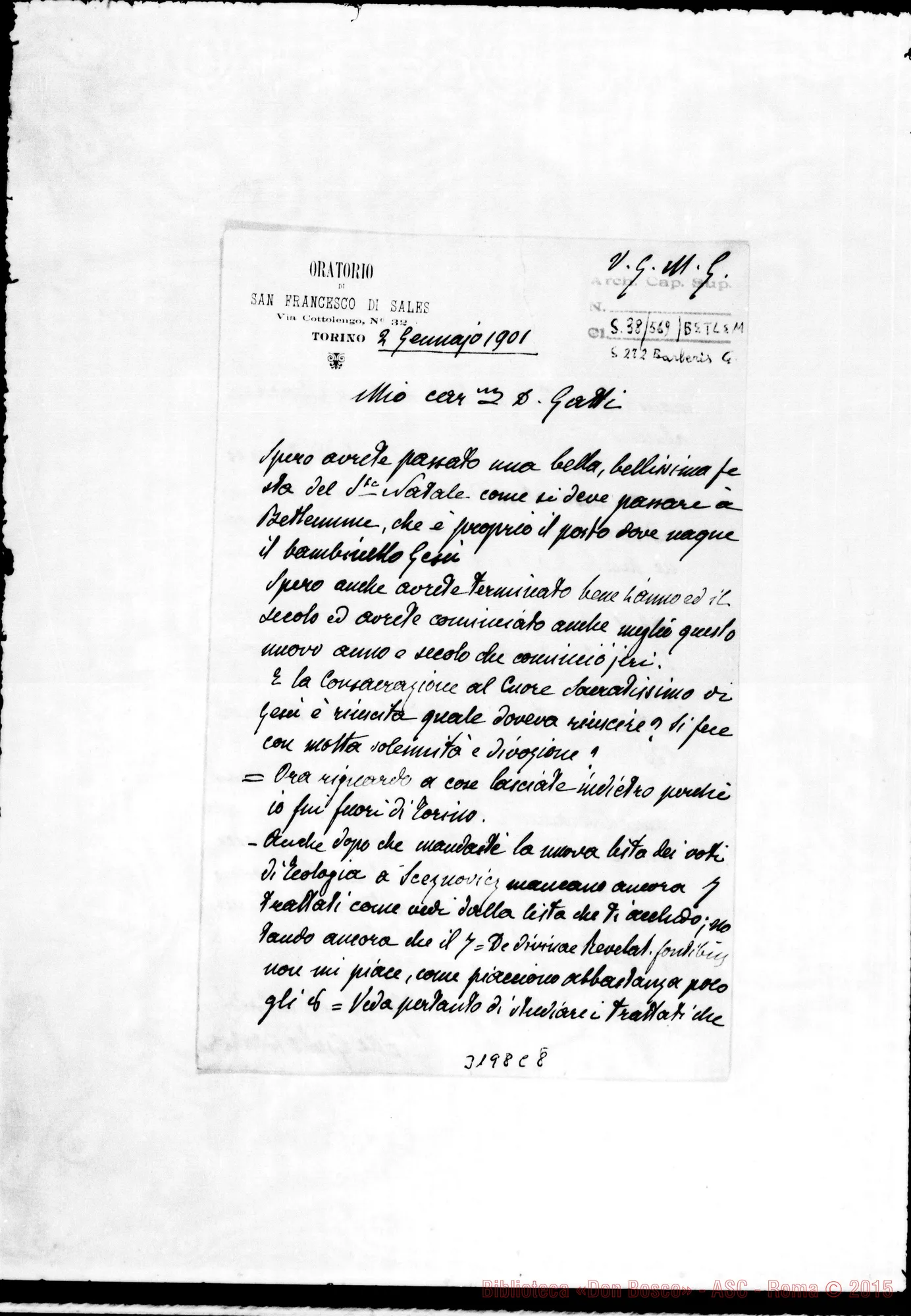 Fotogramma C 8 — Don Barberis-Don Carlo Gatti. Torino, 2-01-1901
